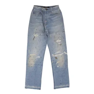 Amiri Gradient Crystal Recon Denim - Blue