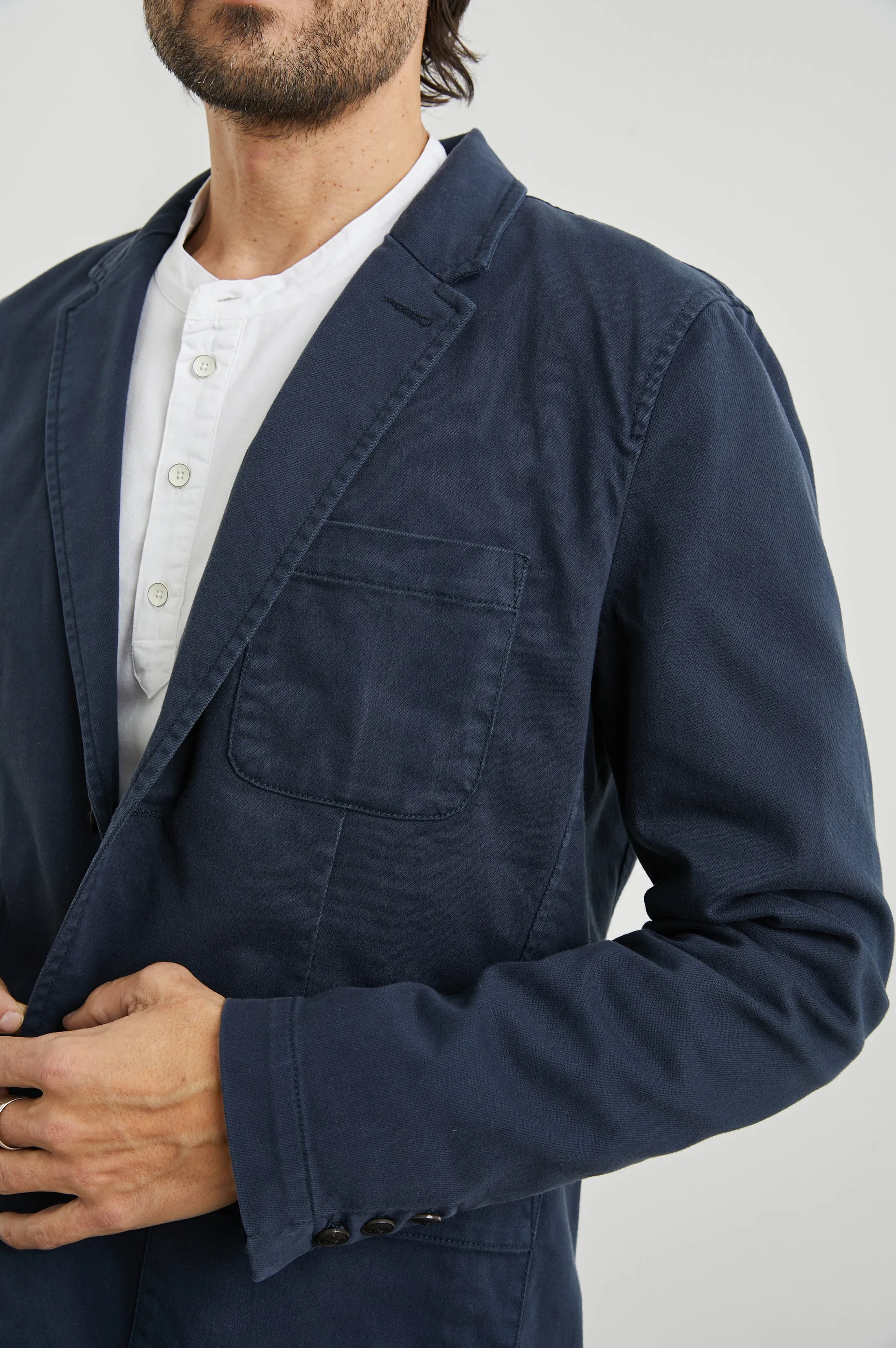 ANDRE JACKET - RUGGED NAVY TWILL