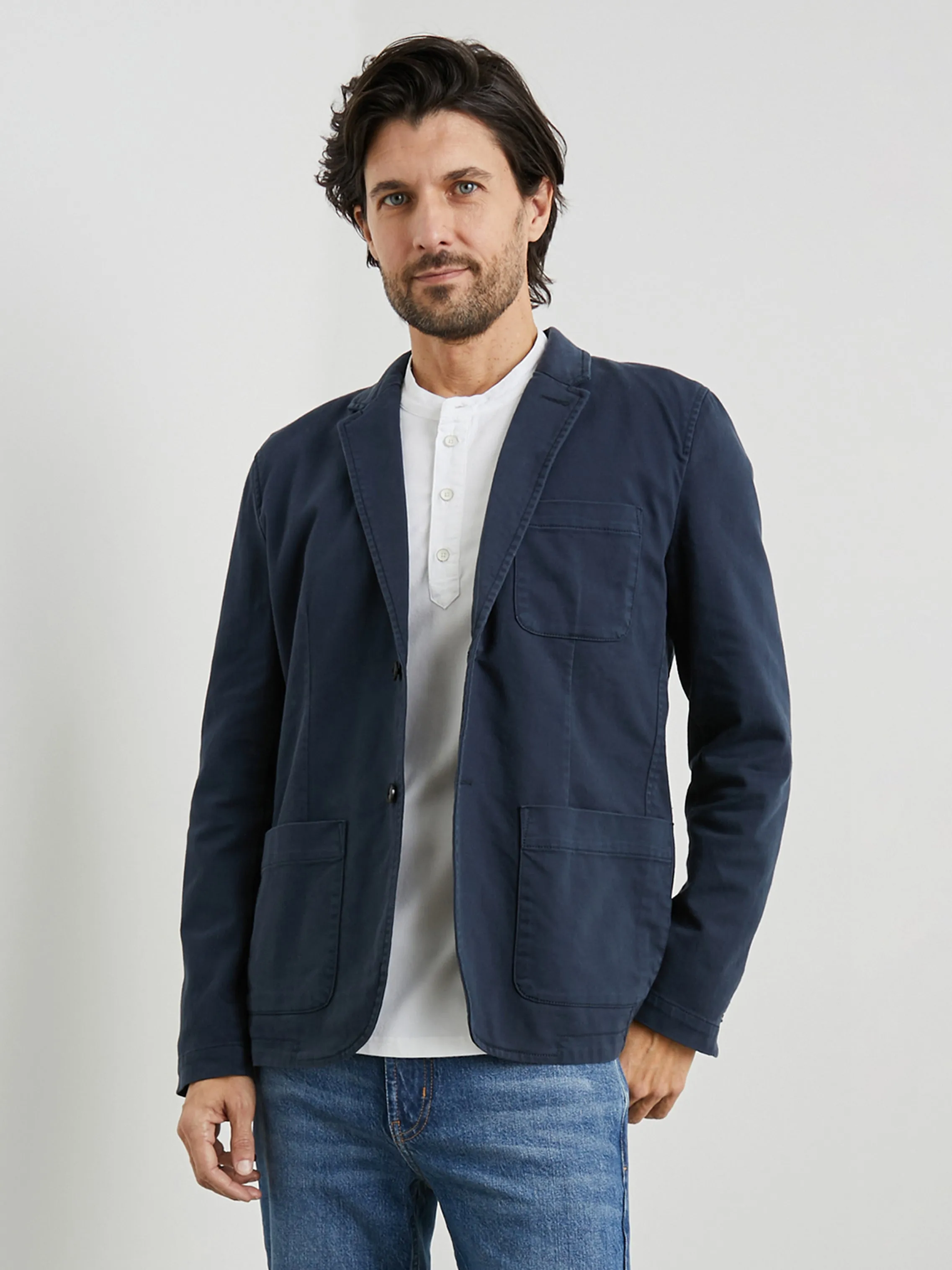 ANDRE JACKET - RUGGED NAVY TWILL