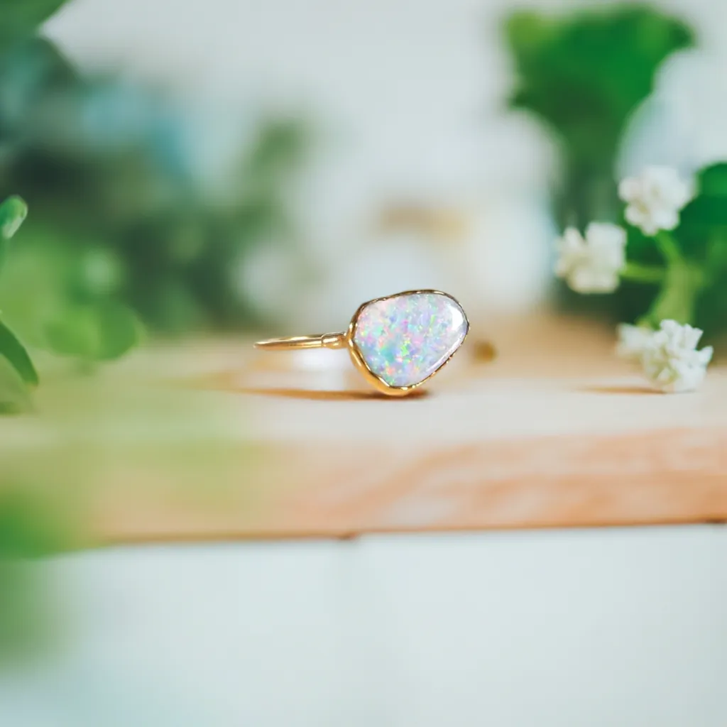 Australian Opal ring