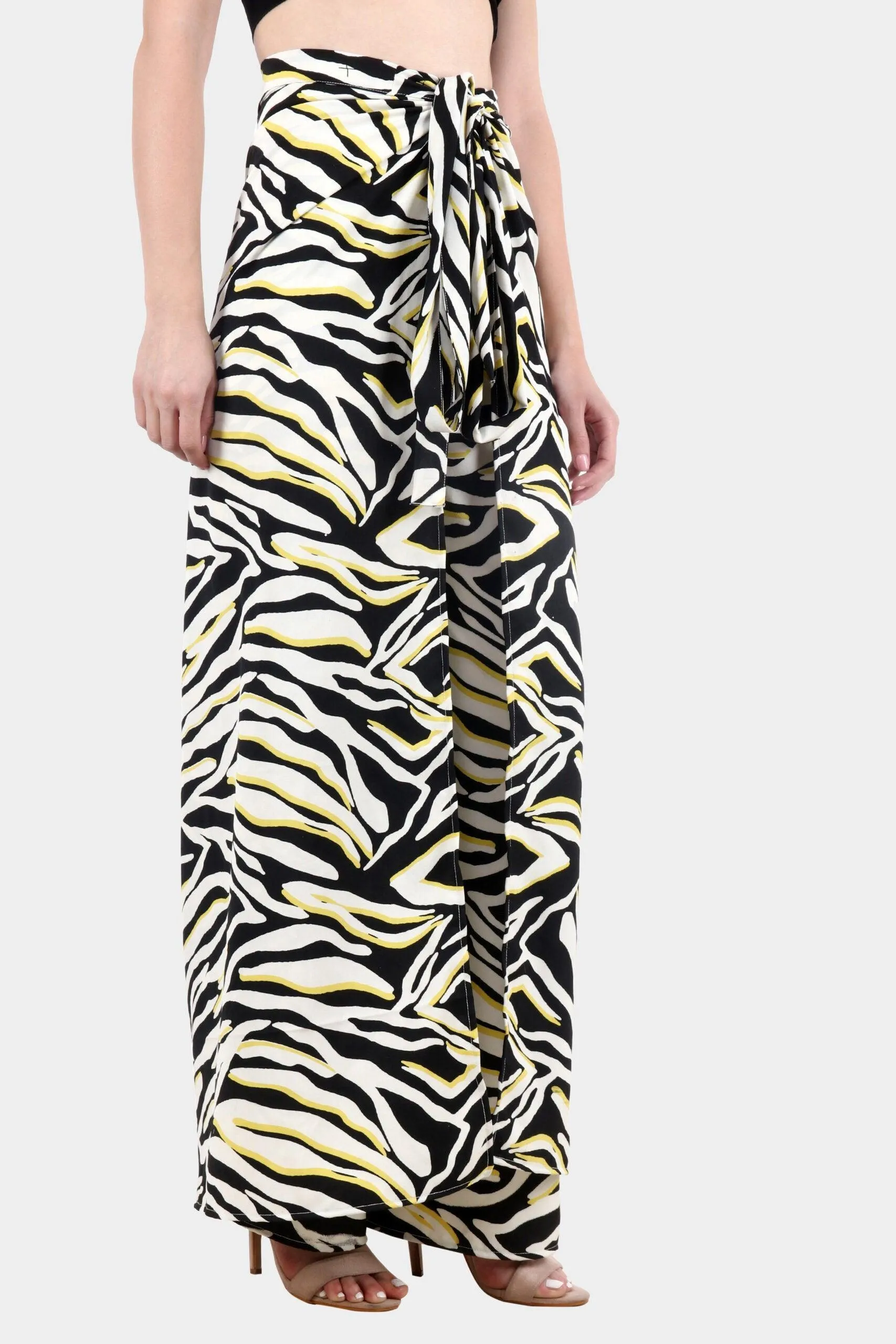 Black & Yellow Whale Printed Multiwear Jumpsuit/Pant