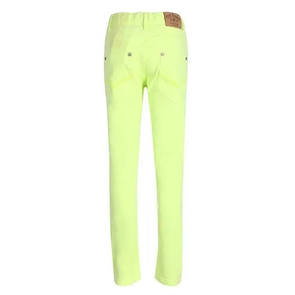 BOYS LIME GREEN DENIM TROUSER