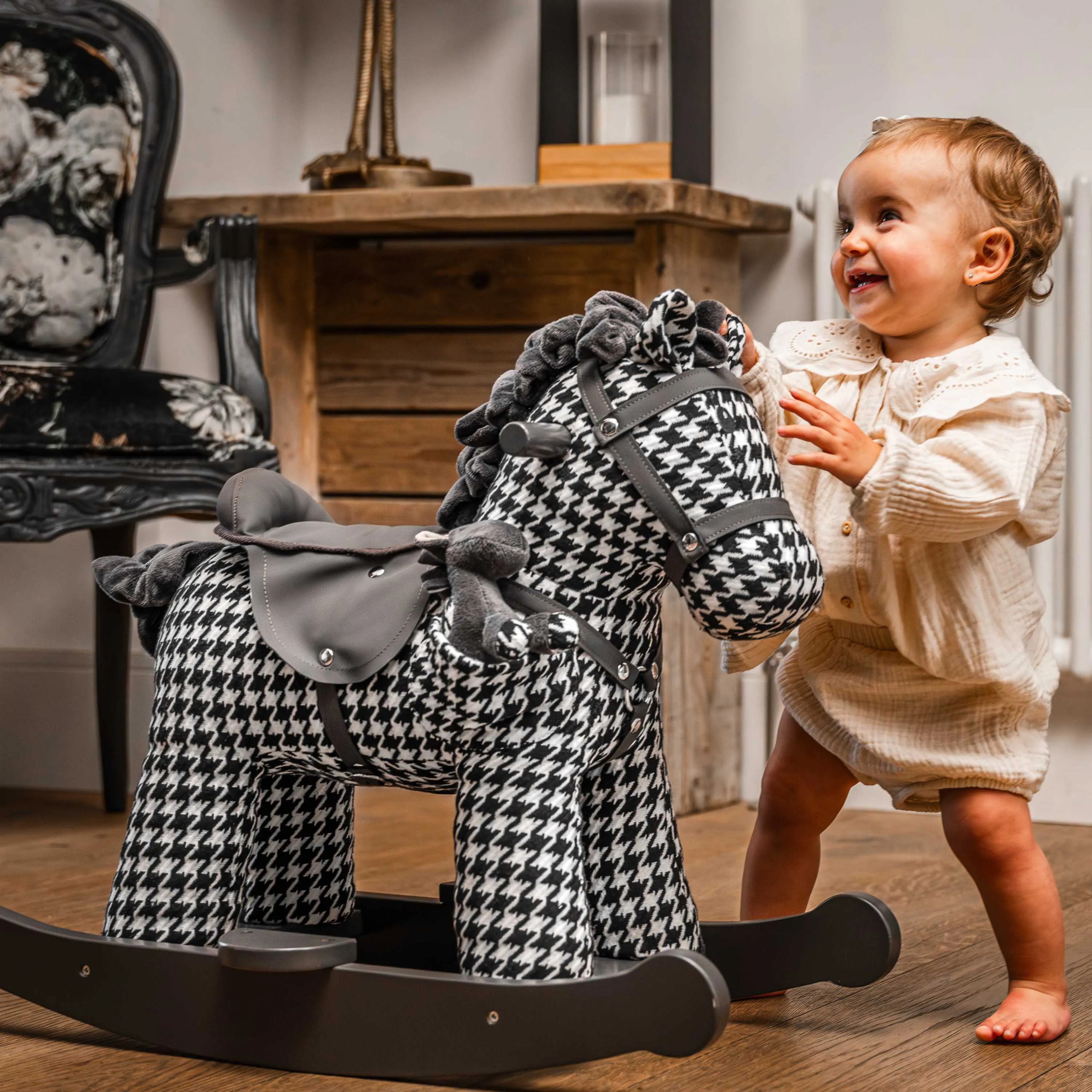 Dazzle & Jet Rocking Horse (9m ) by Little Bird Told Me