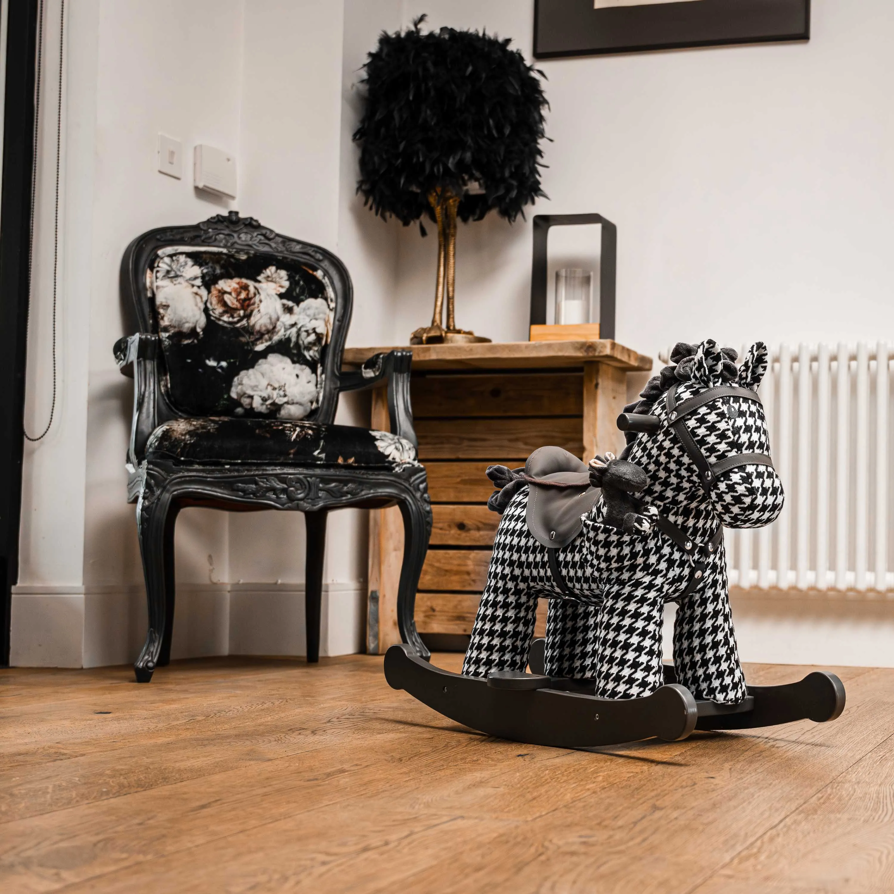 Dazzle & Jet Rocking Horse (9m ) by Little Bird Told Me