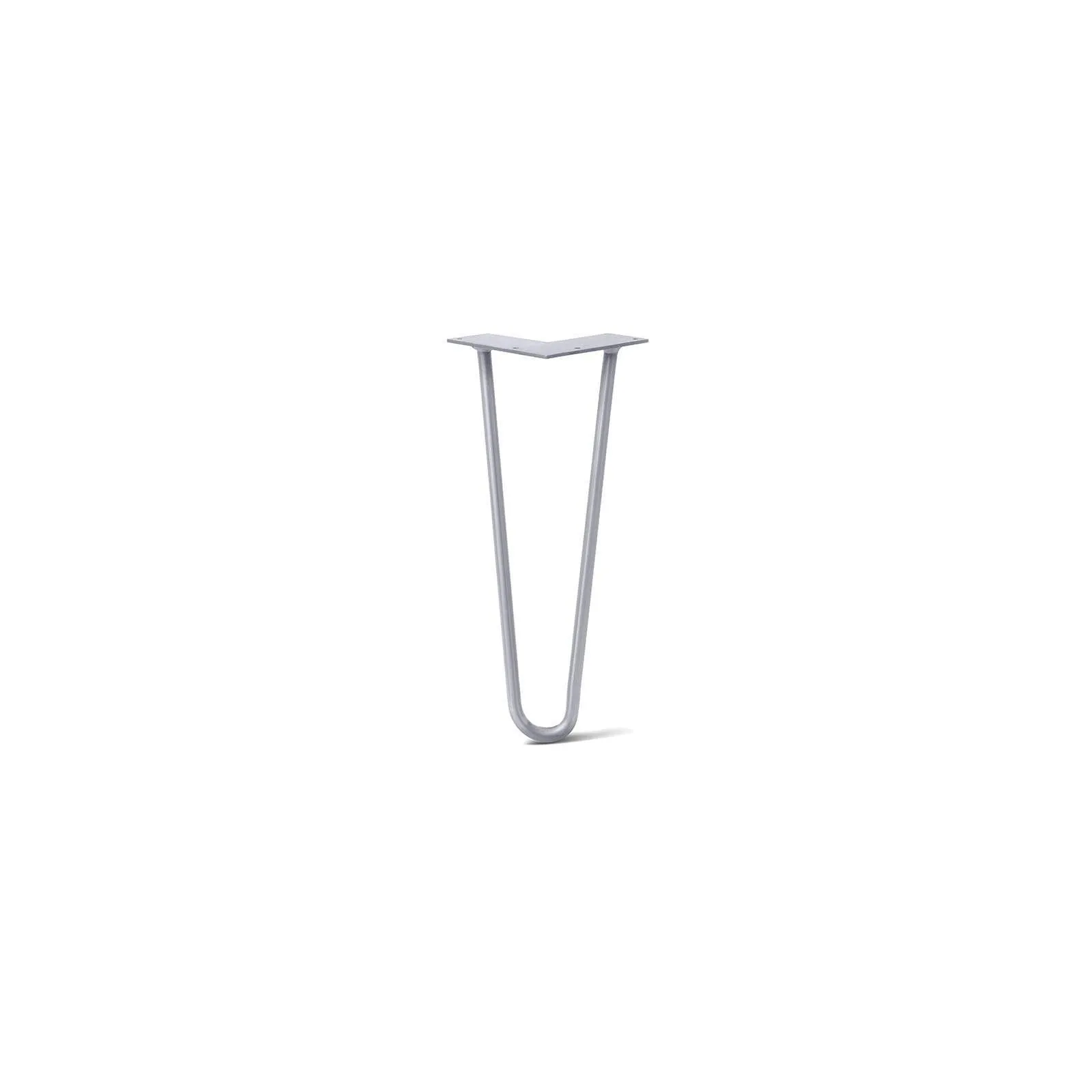 Hairpin Leg (Sold Separately), 2-Rod Design - Grey Powder Coated Finish
