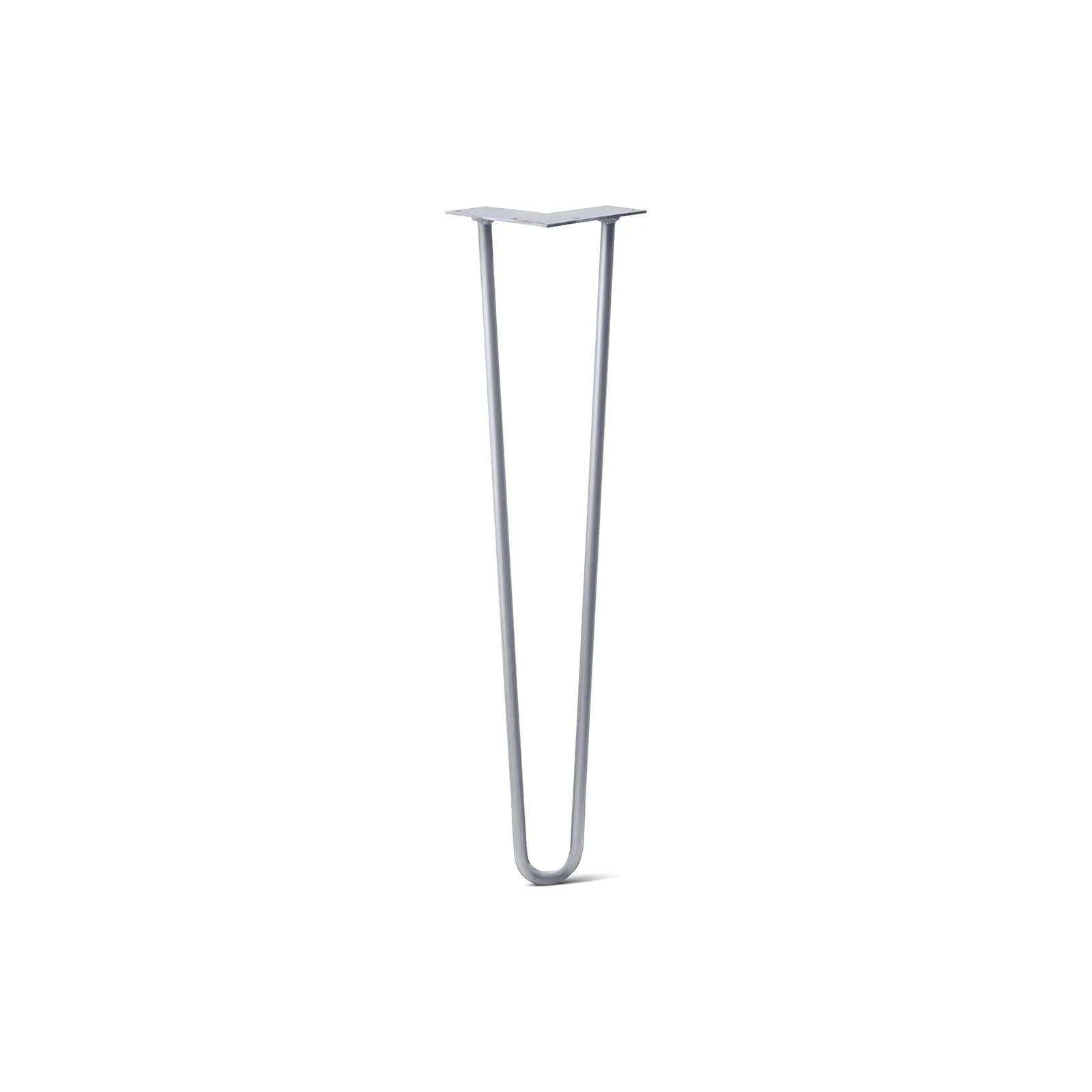 Hairpin Leg (Sold Separately), 2-Rod Design - Grey Powder Coated Finish