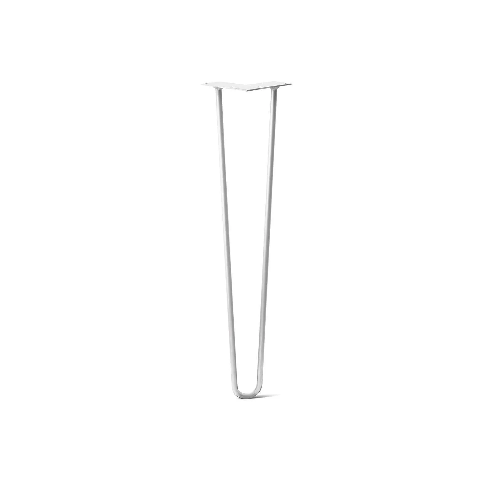 Hairpin Leg (Sold Separately), 2-Rod Design - White Powder Coated Finish