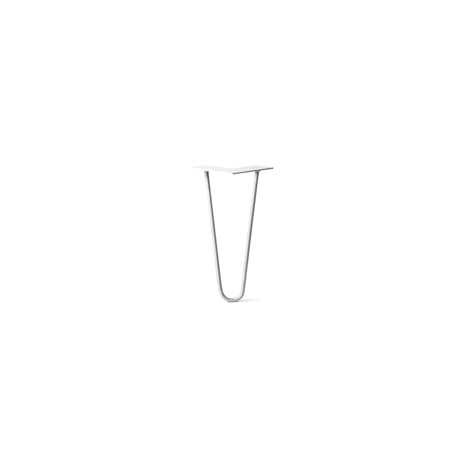 Hairpin Leg (Sold Separately), 2-Rod Design - White Powder Coated Finish