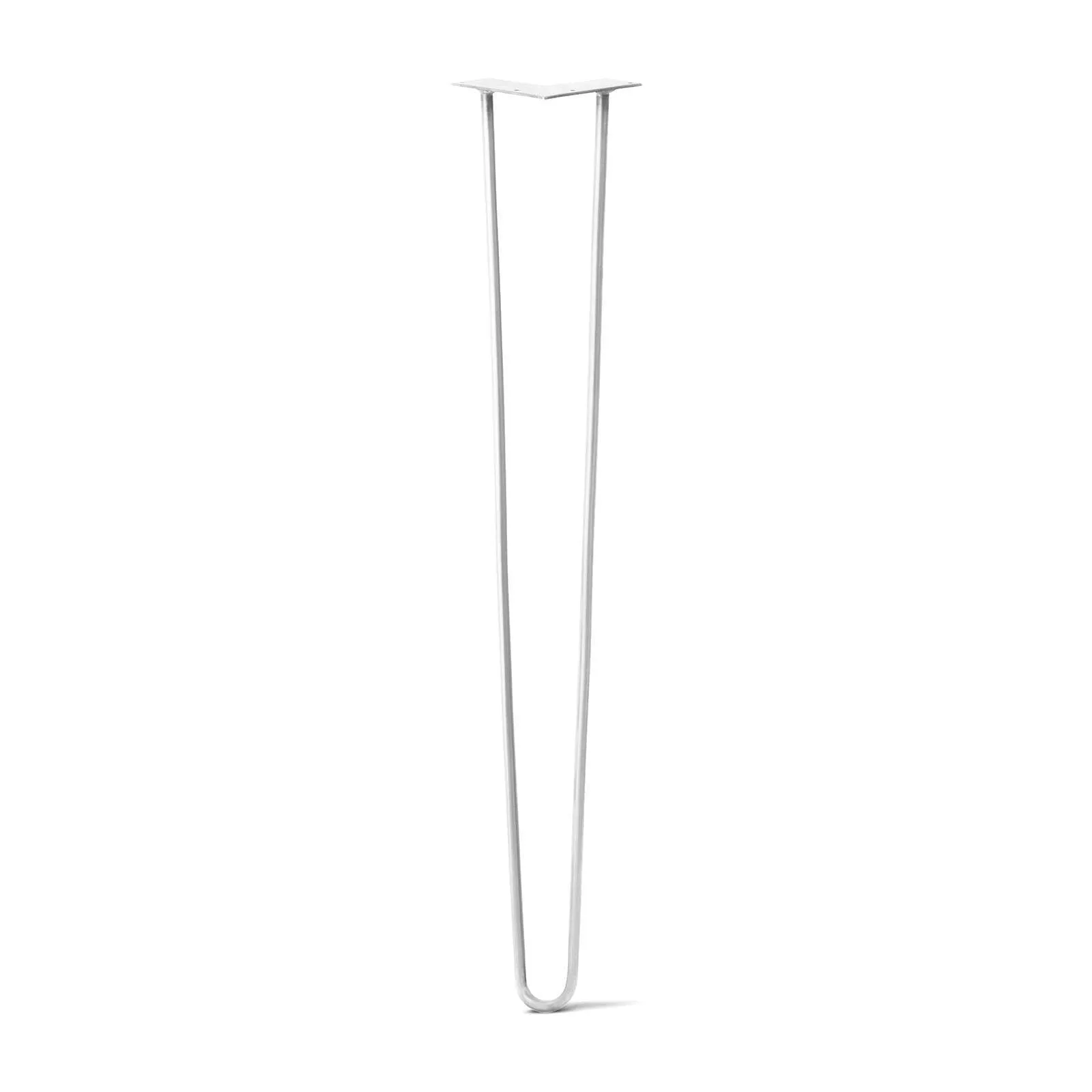 Hairpin Leg (Sold Separately), 2-Rod Design - White Powder Coated Finish