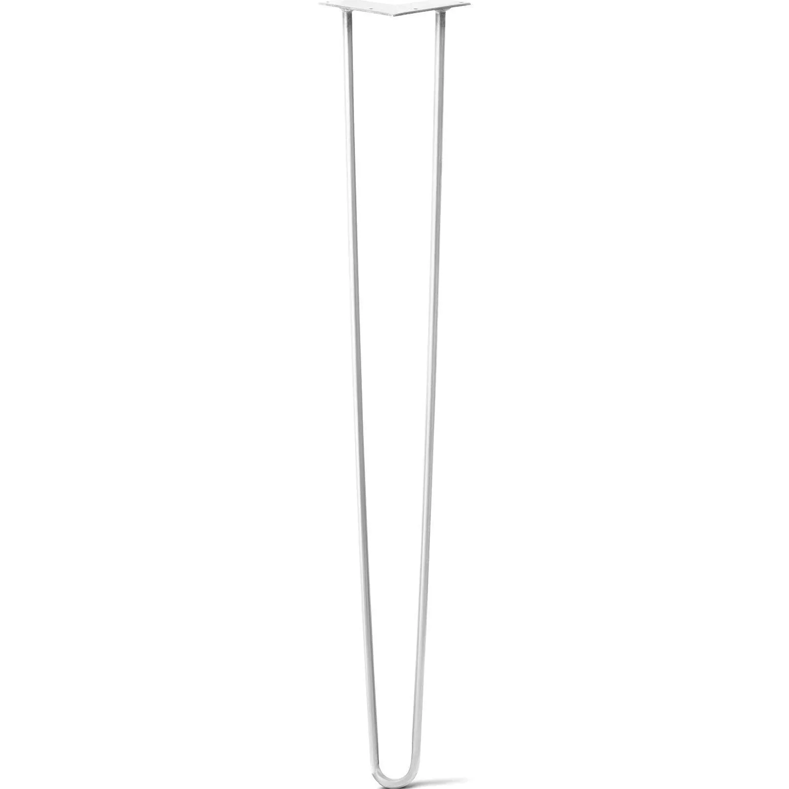 Hairpin Leg (Sold Separately), 2-Rod Design - White Powder Coated Finish