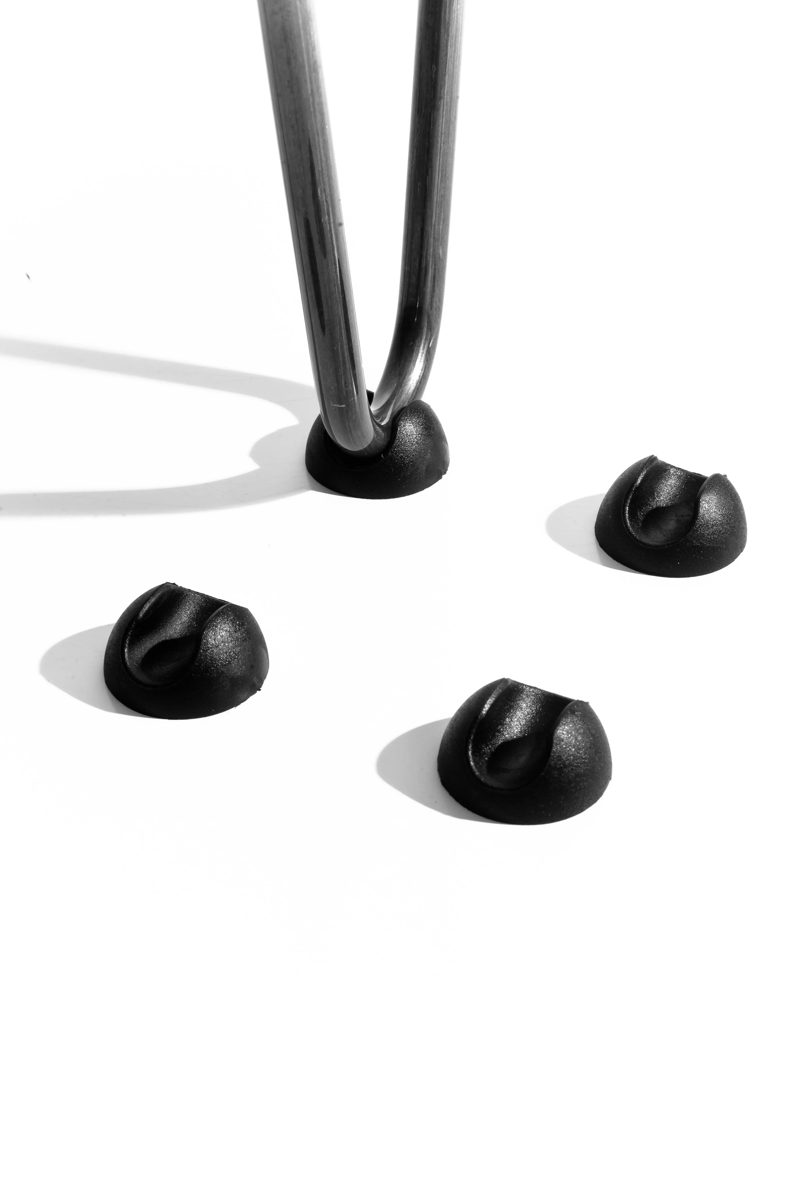 Hairpin Leg (Sold Separately), 2-Rod Design - White Powder Coated Finish