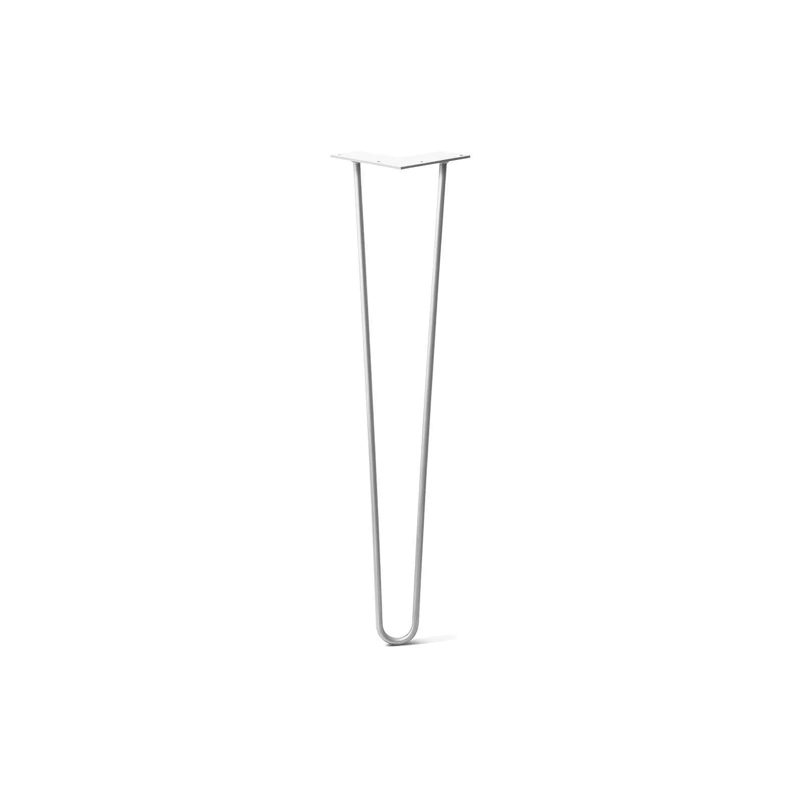 Hairpin Leg (Sold Separately), 2-Rod Design - White Powder Coated Finish