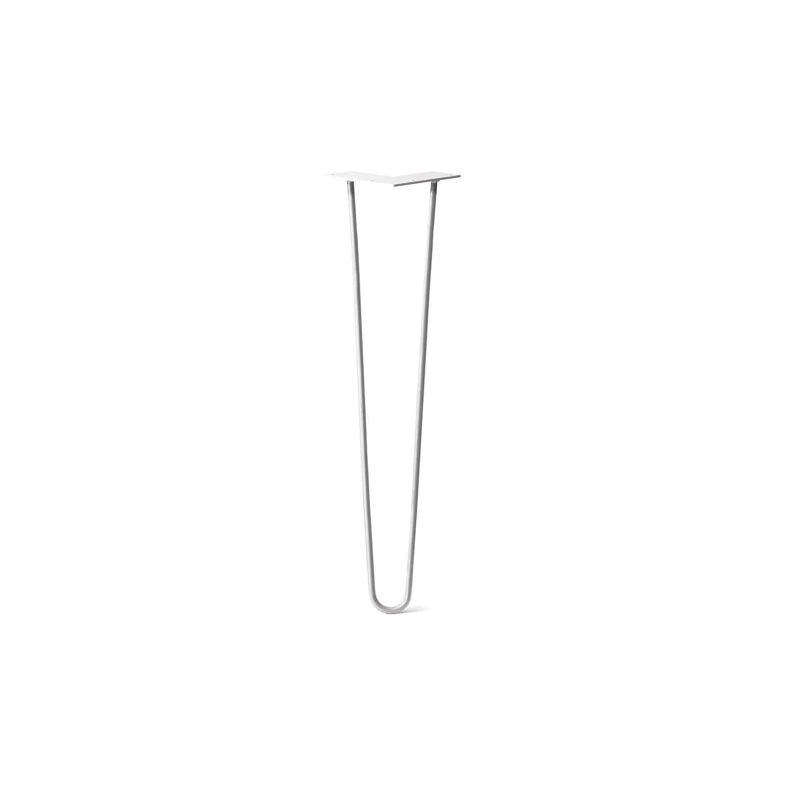 Hairpin Leg (Sold Separately), 2-Rod Design - White Powder Coated Finish