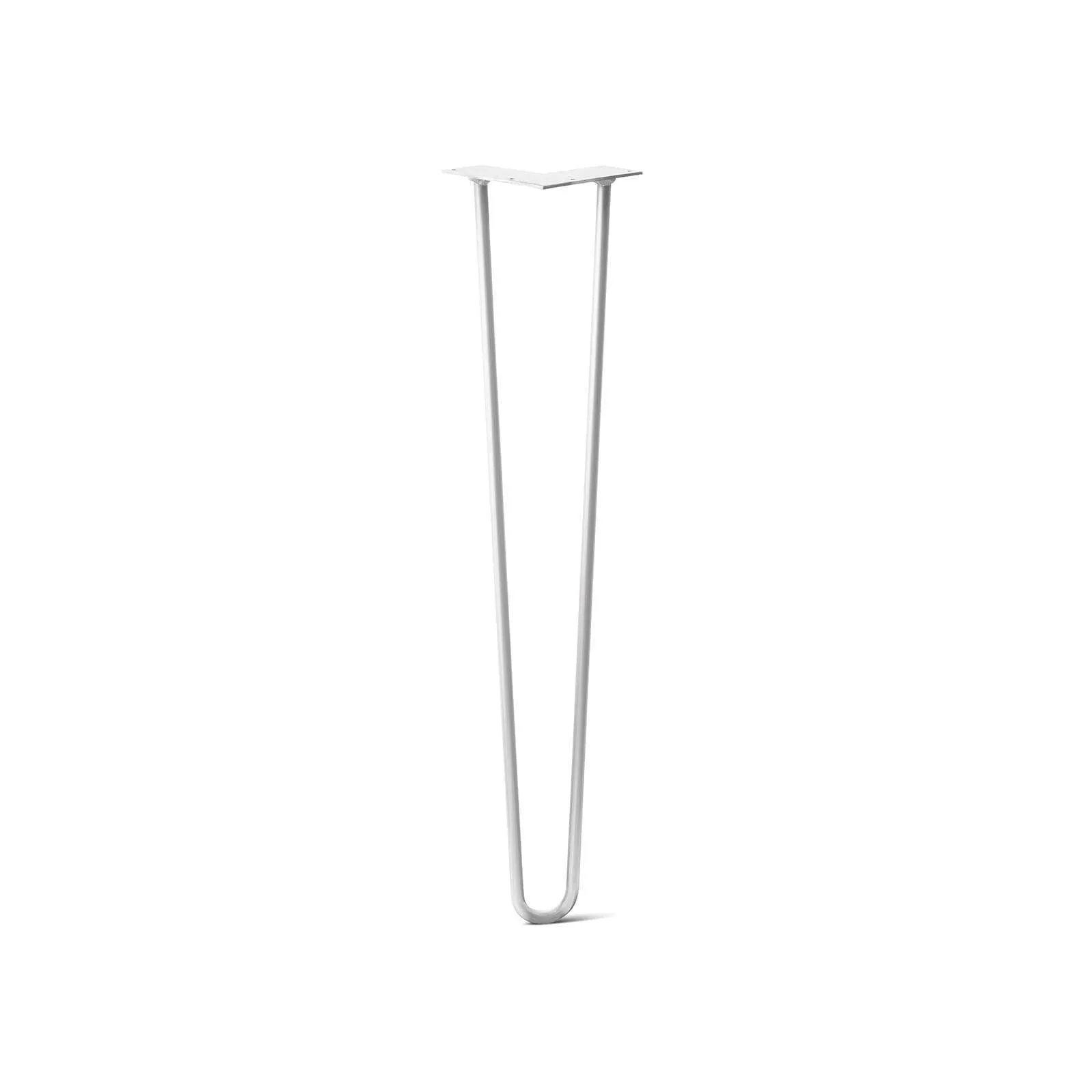 Hairpin Leg (Sold Separately), 2-Rod Design - White Powder Coated Finish