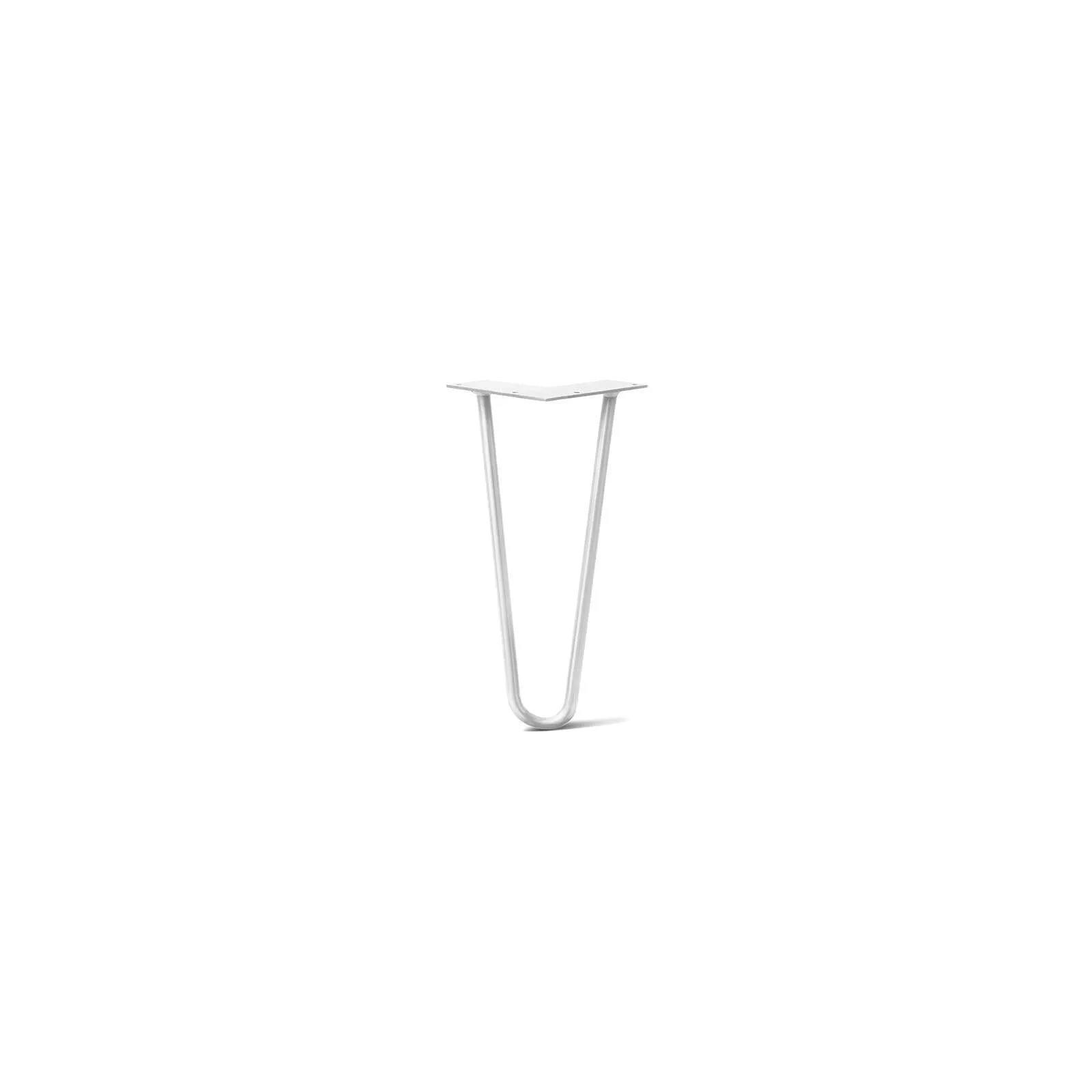 Hairpin Leg (Sold Separately), 2-Rod Design - White Powder Coated Finish