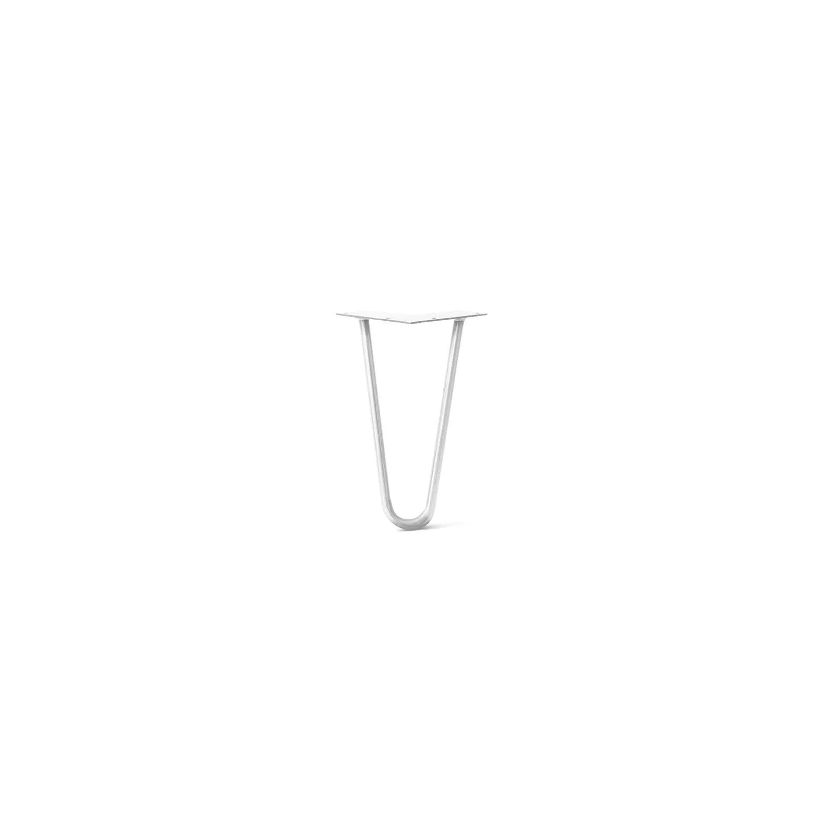 Hairpin Leg (Sold Separately), 2-Rod Design - White Powder Coated Finish