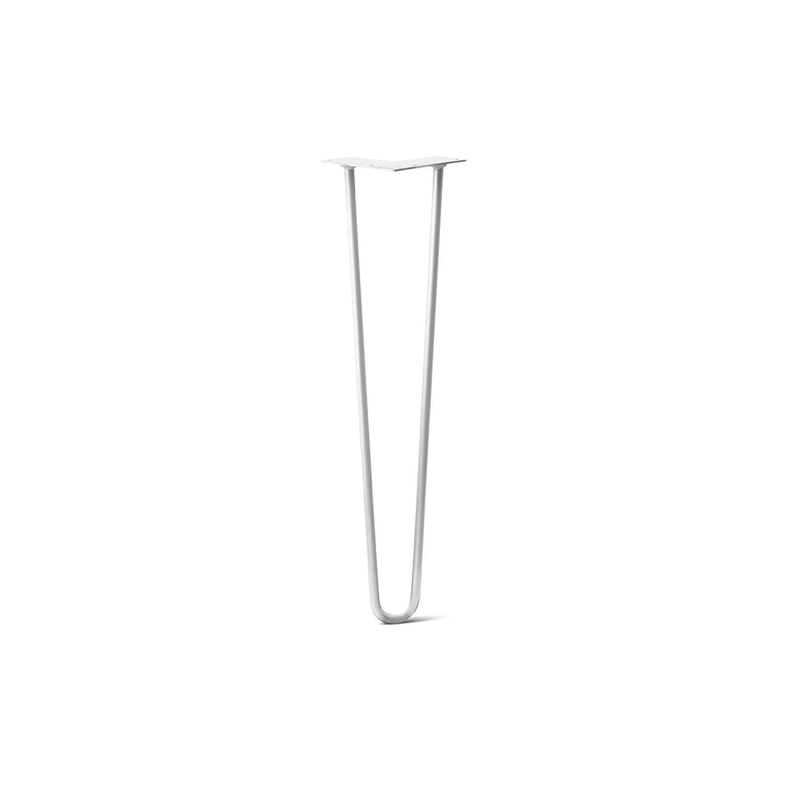 Hairpin Leg (Sold Separately), 2-Rod Design - White Powder Coated Finish