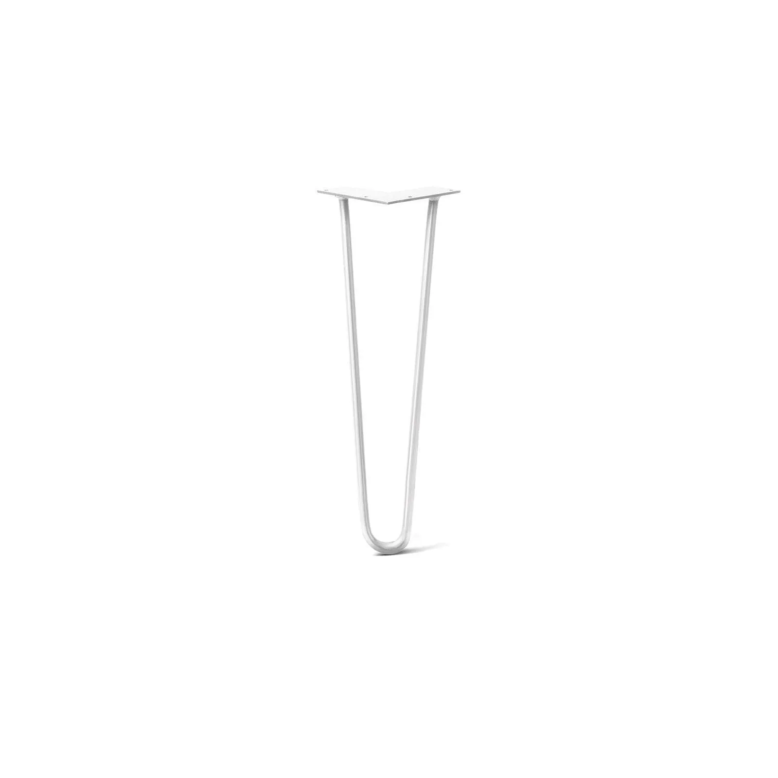 Hairpin Leg (Sold Separately), 2-Rod Design - White Powder Coated Finish
