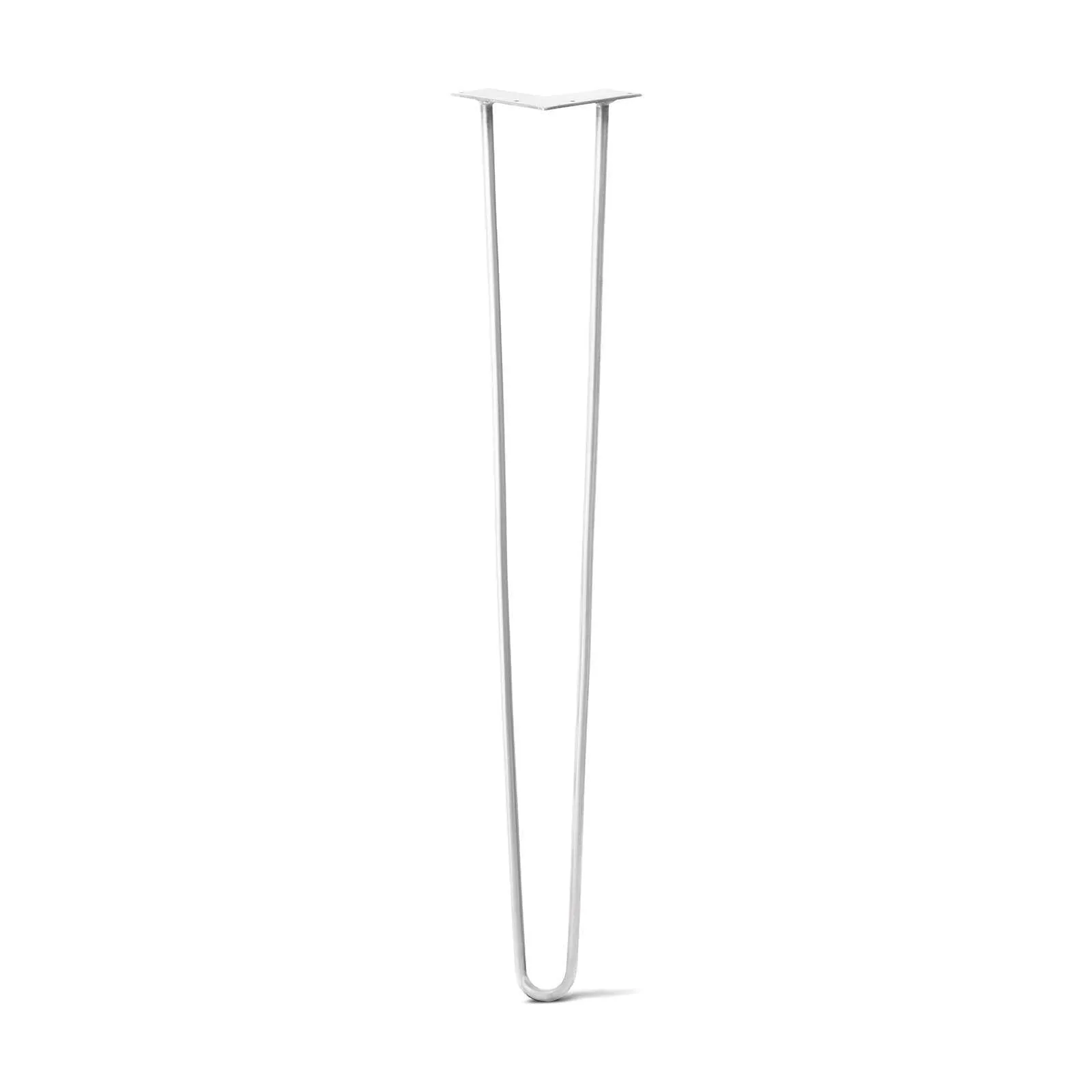 Hairpin Leg (Sold Separately), 2-Rod Design - White Powder Coated Finish