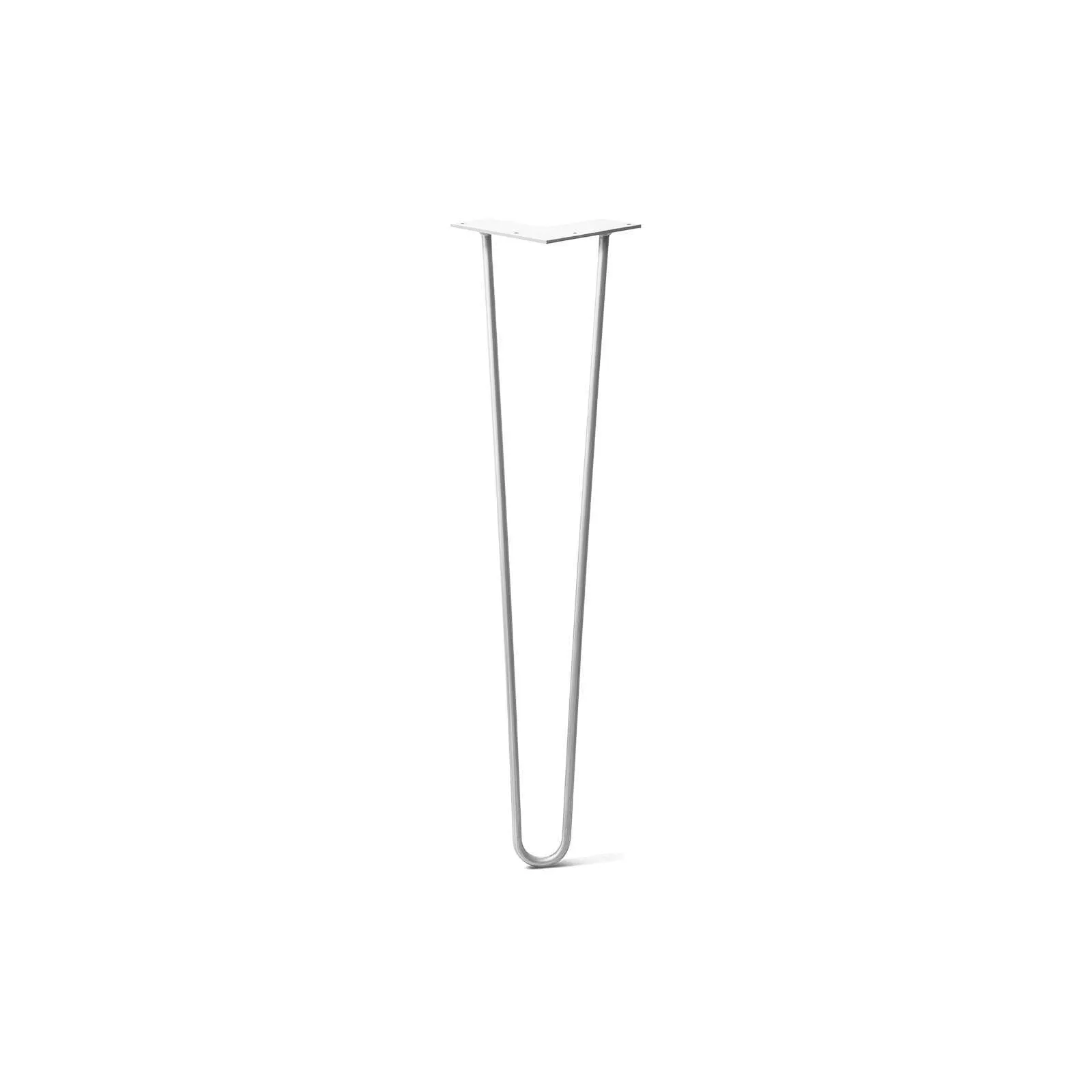 Hairpin Leg (Sold Separately), 2-Rod Design - White Powder Coated Finish