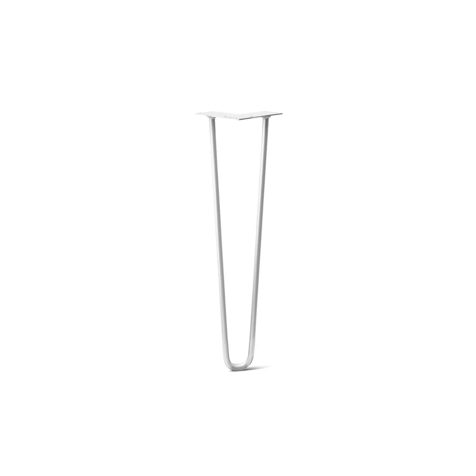 Hairpin Leg (Sold Separately), 2-Rod Design - White Powder Coated Finish