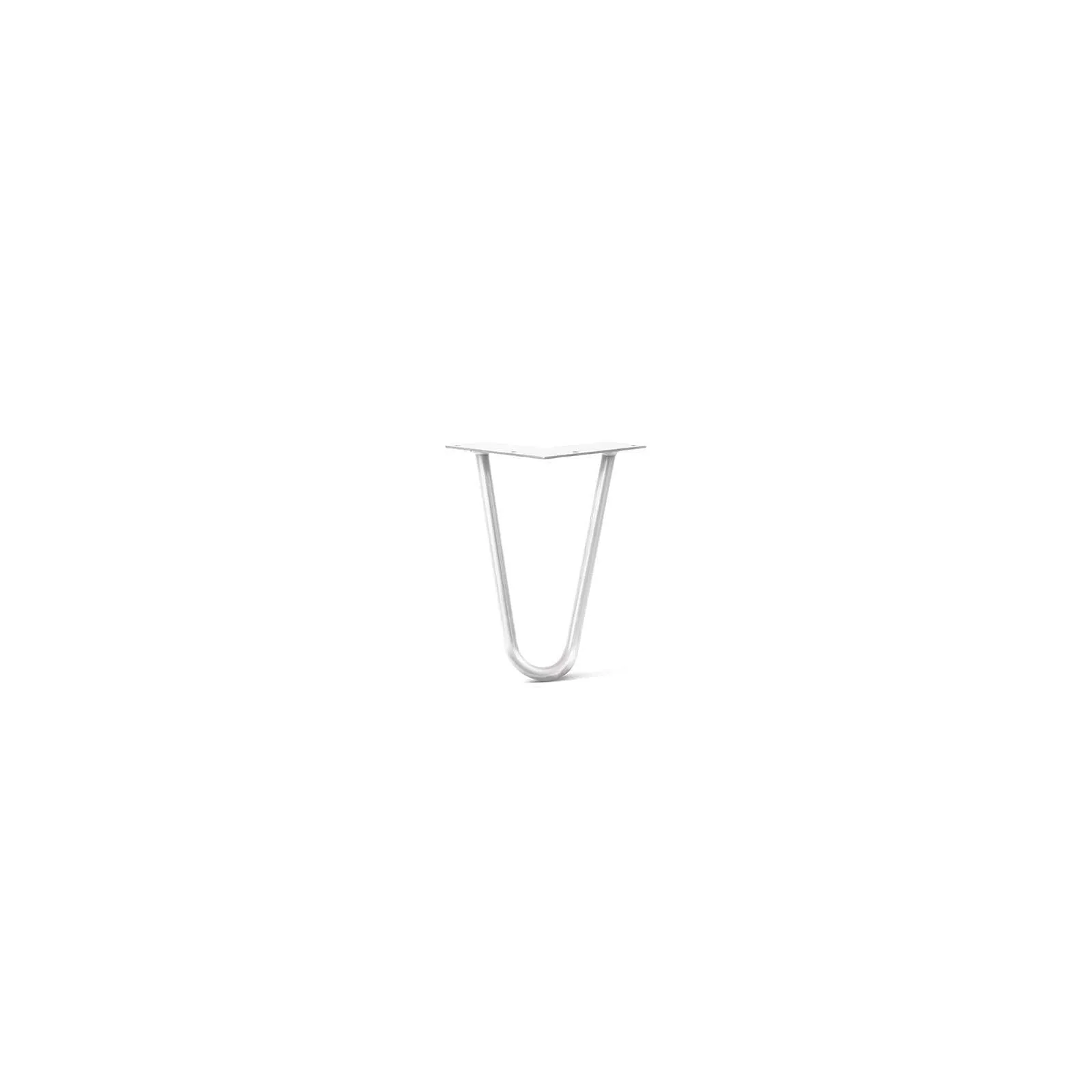 Hairpin Leg (Sold Separately), 2-Rod Design - White Powder Coated Finish