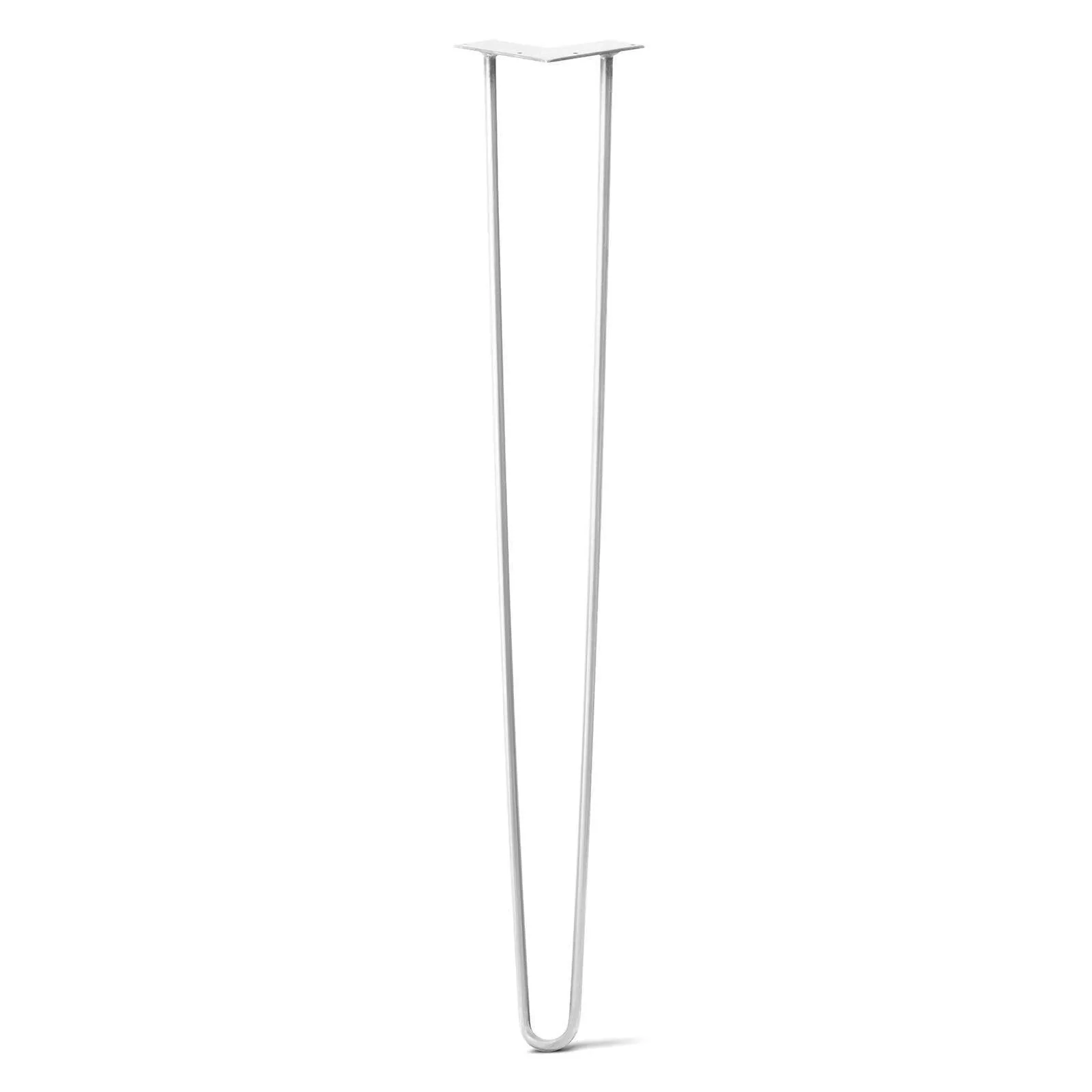 Hairpin Leg (Sold Separately), 2-Rod Design - White Powder Coated Finish