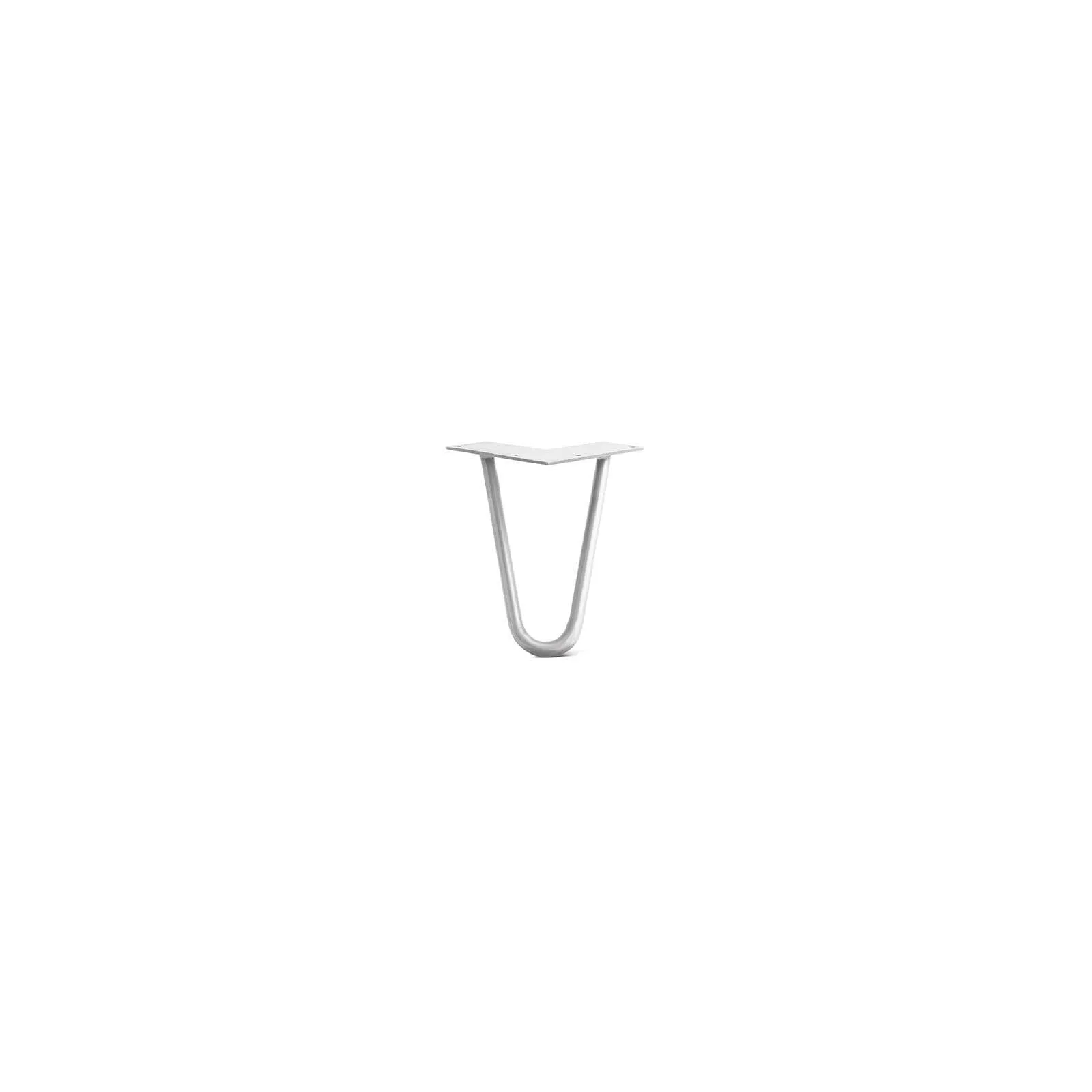Hairpin Leg (Sold Separately), 2-Rod Design - White Powder Coated Finish