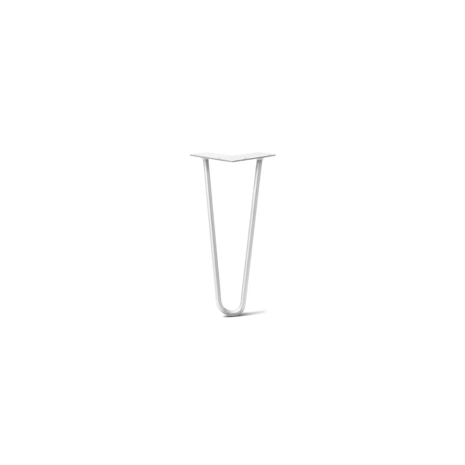 Hairpin Leg (Sold Separately), 2-Rod Design - White Powder Coated Finish