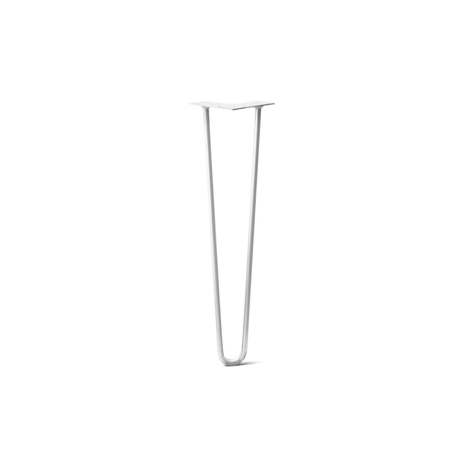 Hairpin Leg (Sold Separately), 2-Rod Design - White Powder Coated Finish