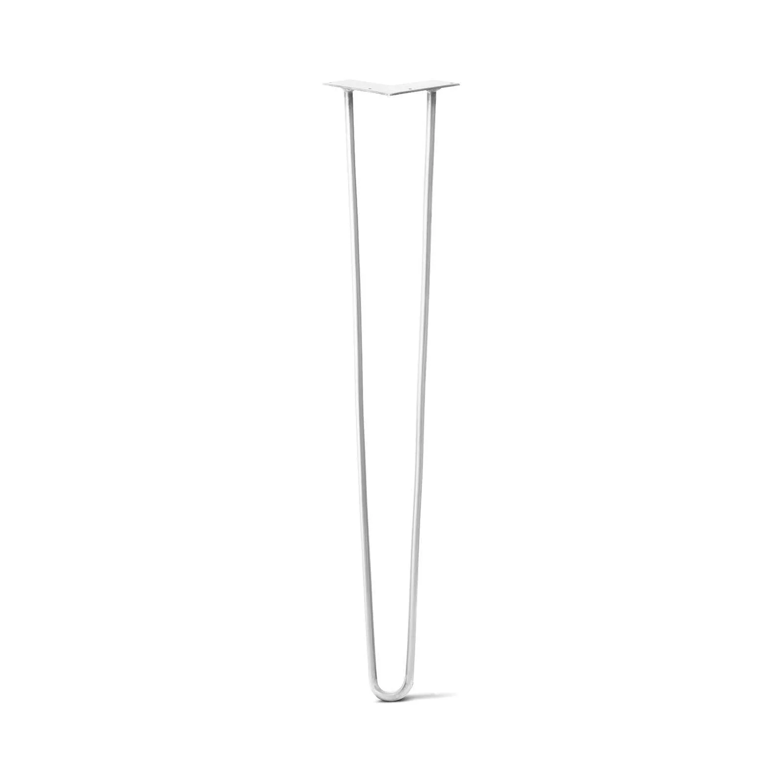 Hairpin Leg (Sold Separately), 2-Rod Design - White Powder Coated Finish