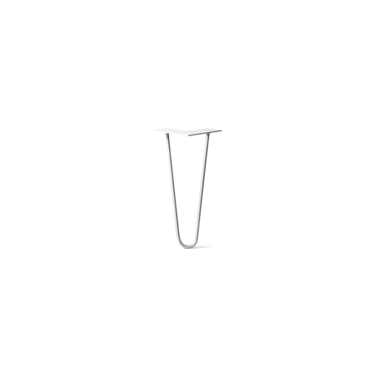 Hairpin Leg (Sold Separately), 2-Rod Design - White Powder Coated Finish