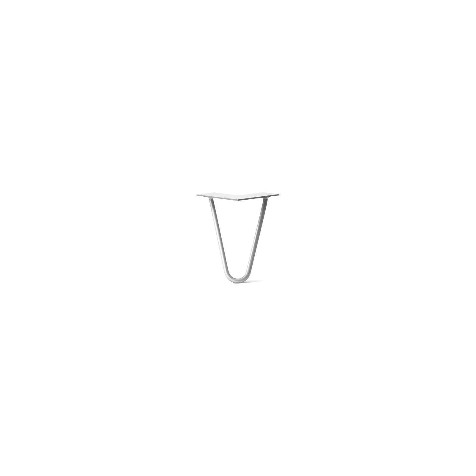 Hairpin Leg (Sold Separately), 2-Rod Design - White Powder Coated Finish