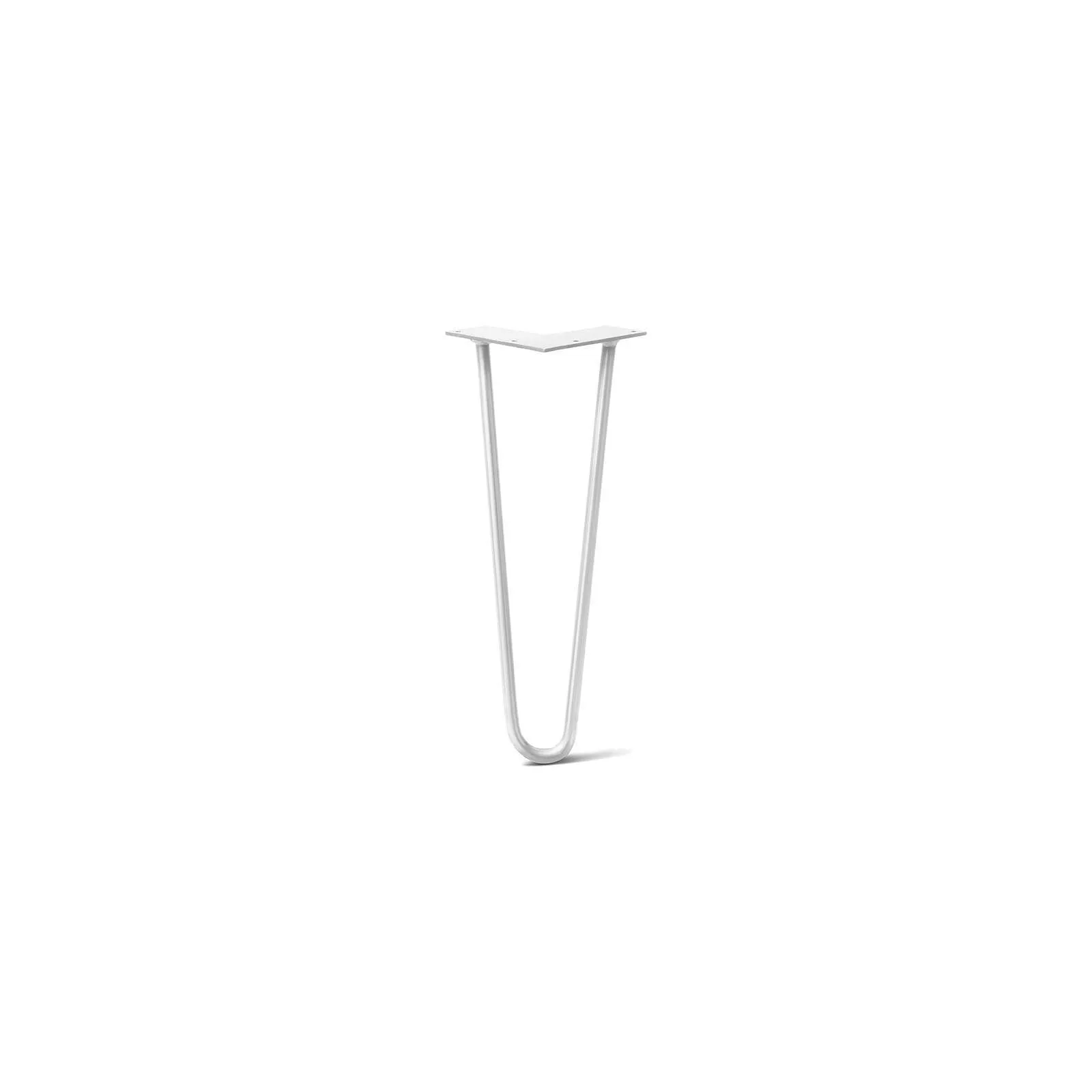 Hairpin Leg (Sold Separately), 2-Rod Design - White Powder Coated Finish