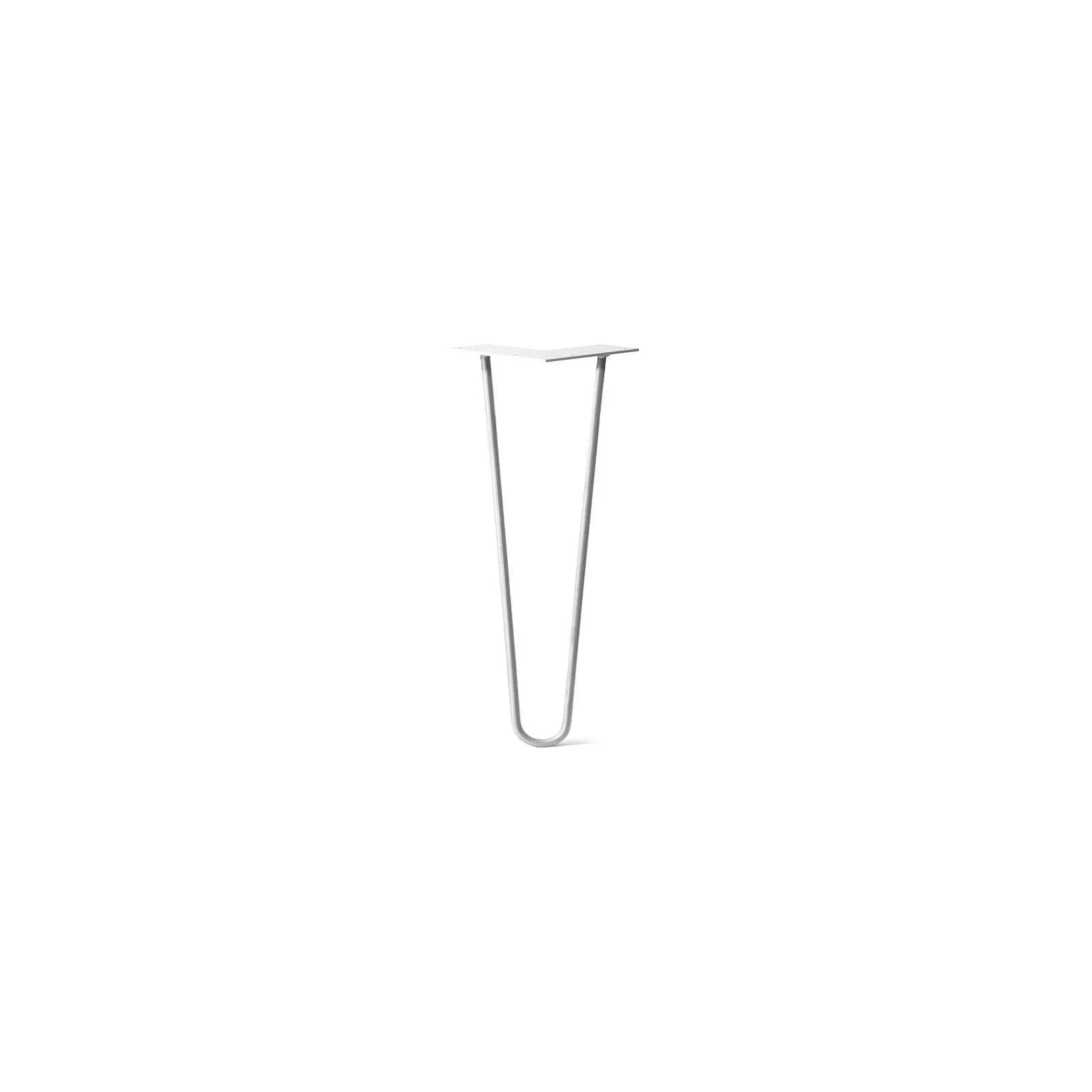 Hairpin Leg (Sold Separately), 2-Rod Design - White Powder Coated Finish