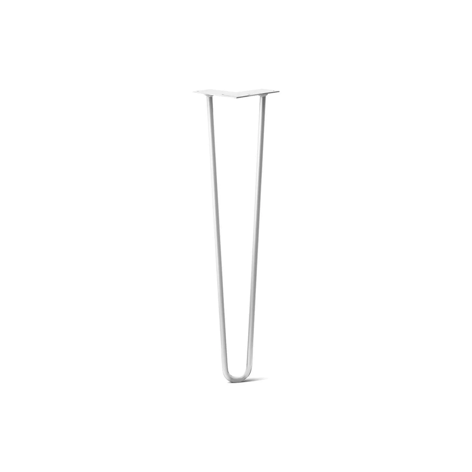 Hairpin Leg (Sold Separately), 2-Rod Design - White Powder Coated Finish