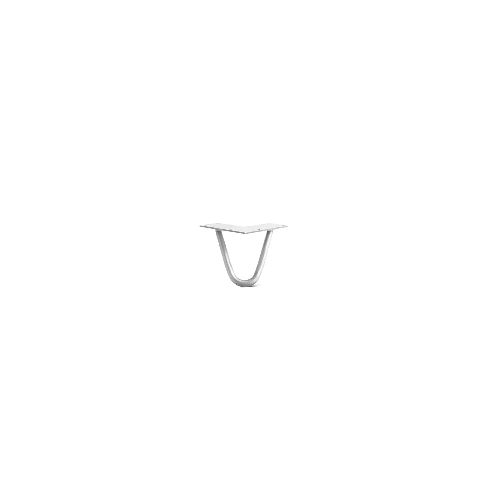Hairpin Leg (Sold Separately), 2-Rod Design - White Powder Coated Finish