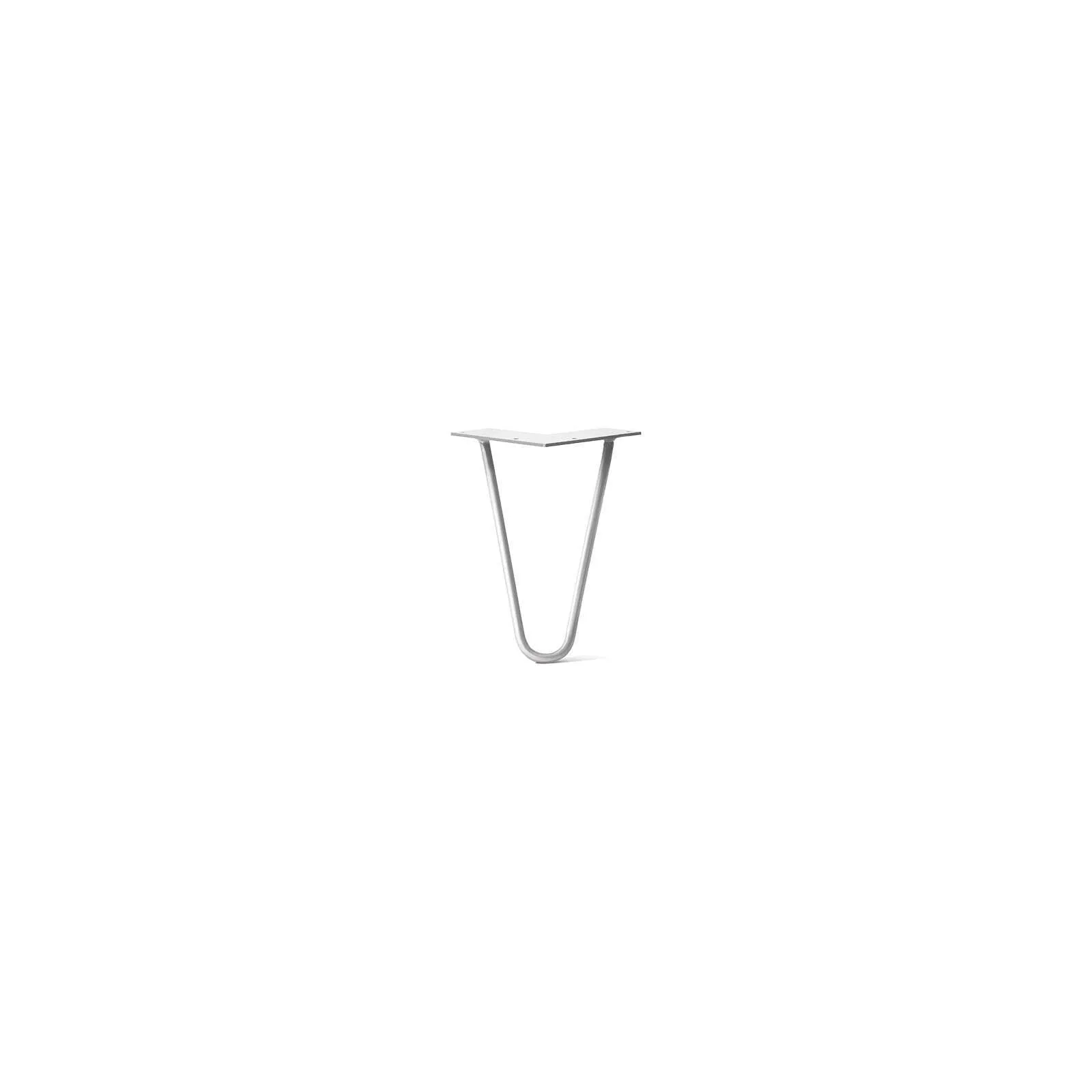 Hairpin Leg (Sold Separately), 2-Rod Design - White Powder Coated Finish