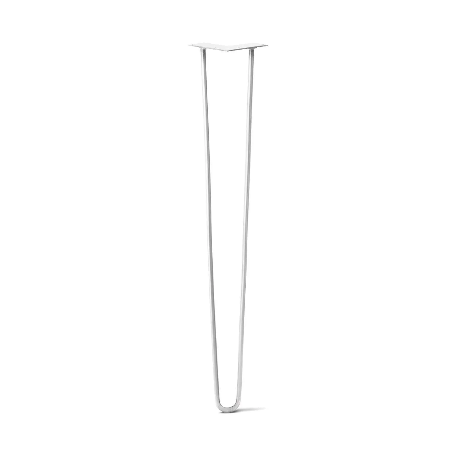 Hairpin Leg (Sold Separately), 2-Rod Design - White Powder Coated Finish