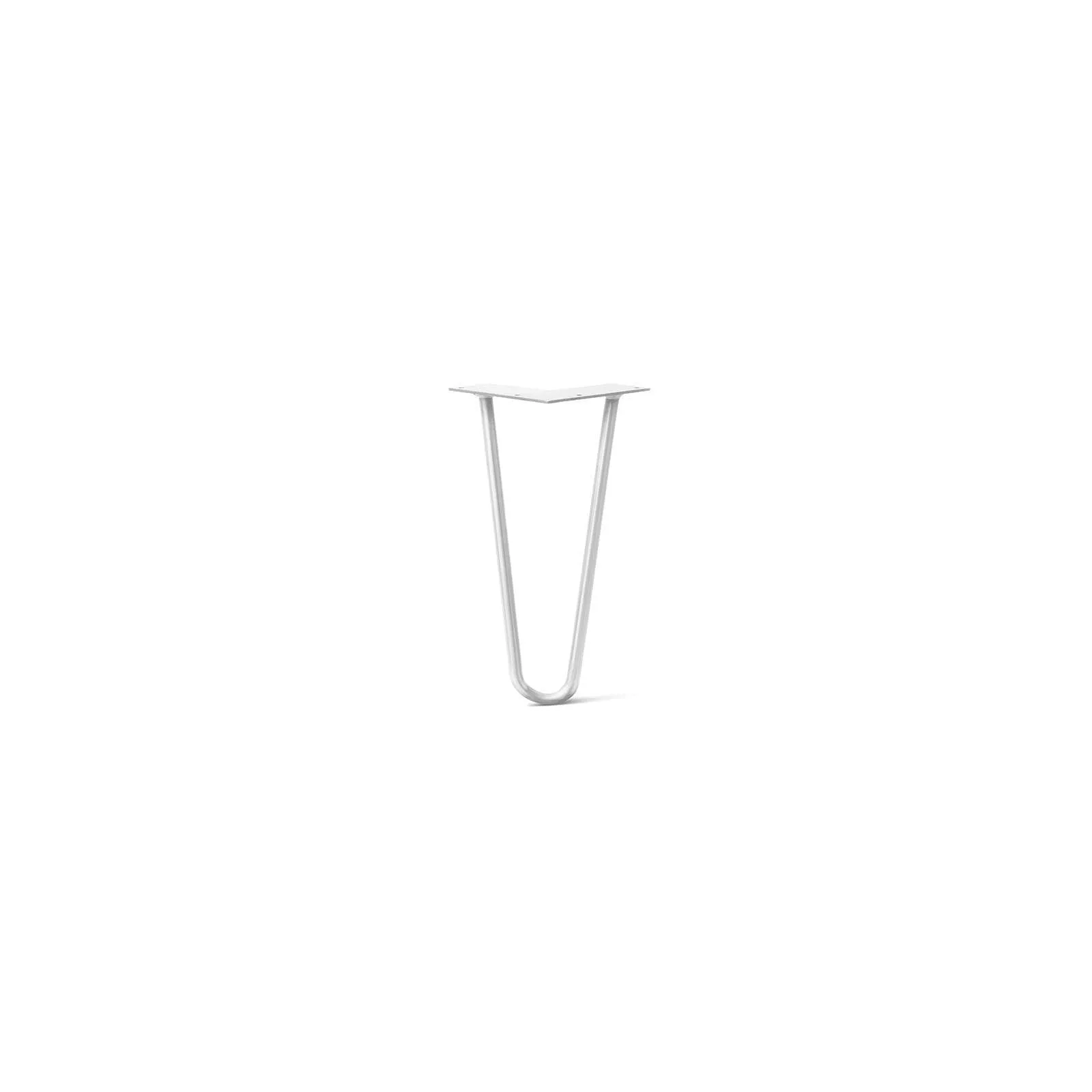Hairpin Leg (Sold Separately), 2-Rod Design - White Powder Coated Finish