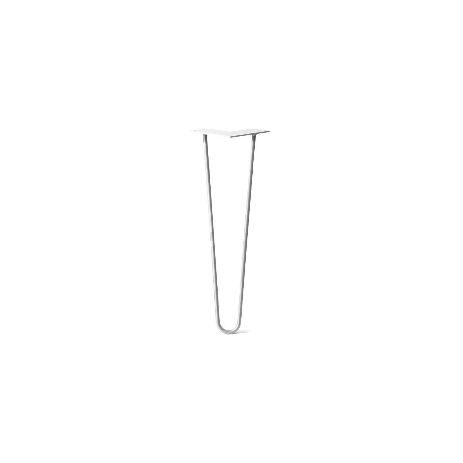 Hairpin Leg (Sold Separately), 2-Rod Design - White Powder Coated Finish