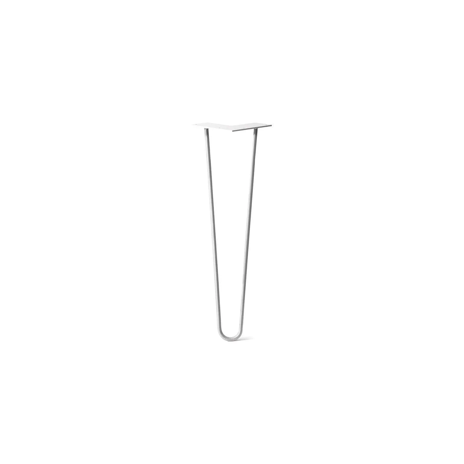 Hairpin Leg (Sold Separately), 2-Rod Design - White Powder Coated Finish