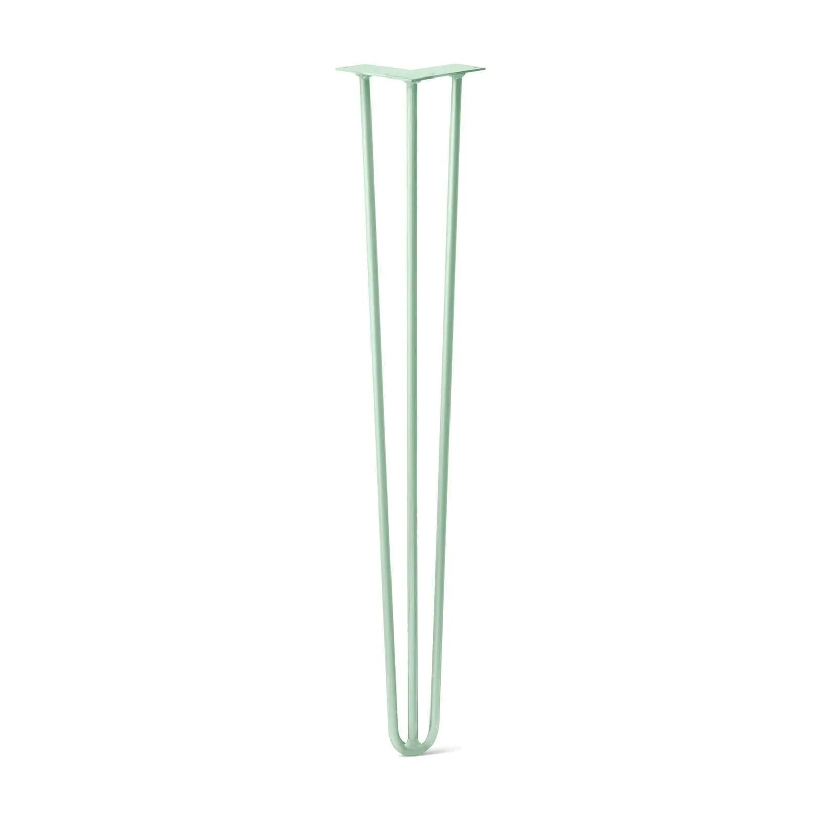 Hairpin Leg (Sold Separately), 3-Rod Design - Mint Powder Coated Finish