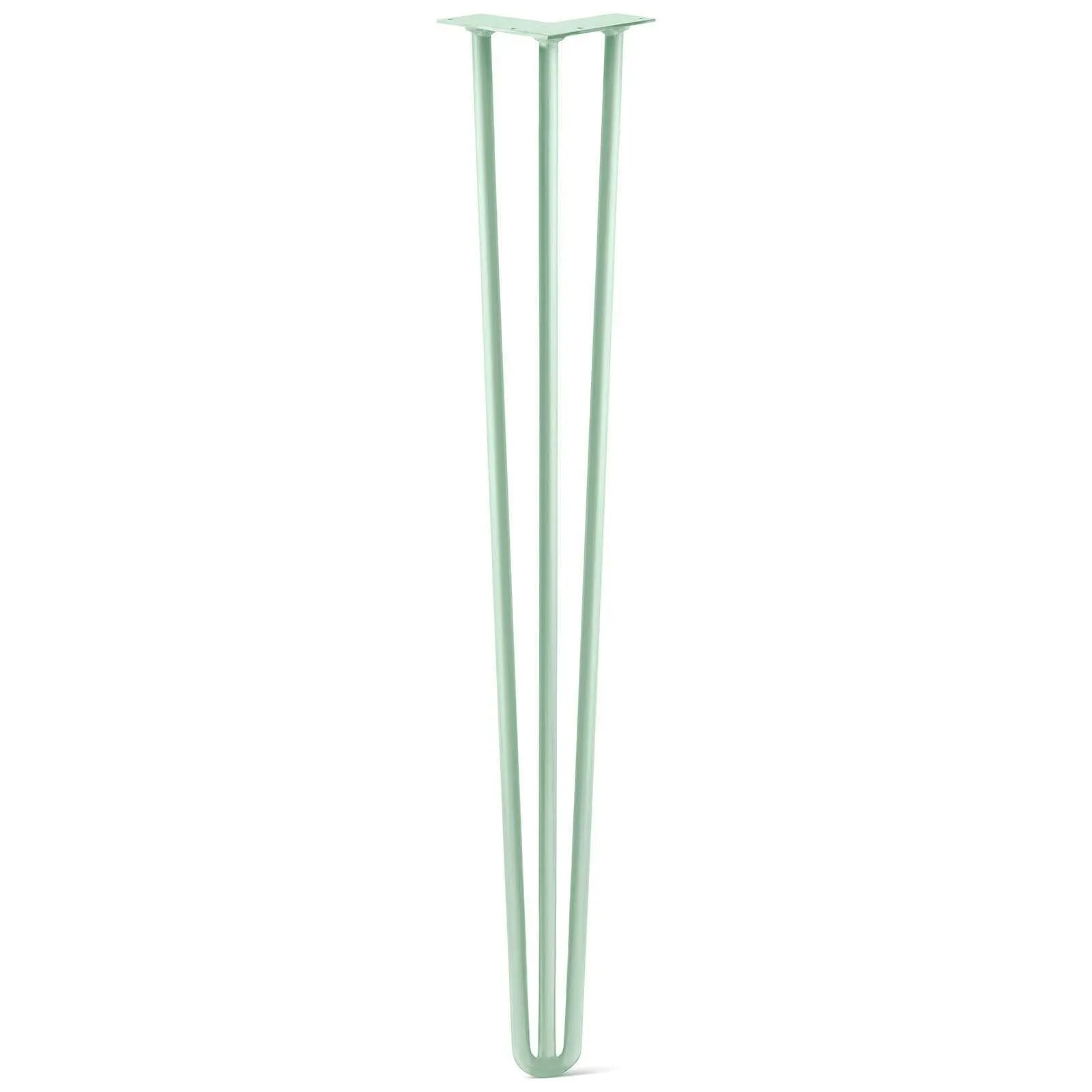 Hairpin Leg (Sold Separately), 3-Rod Design - Mint Powder Coated Finish