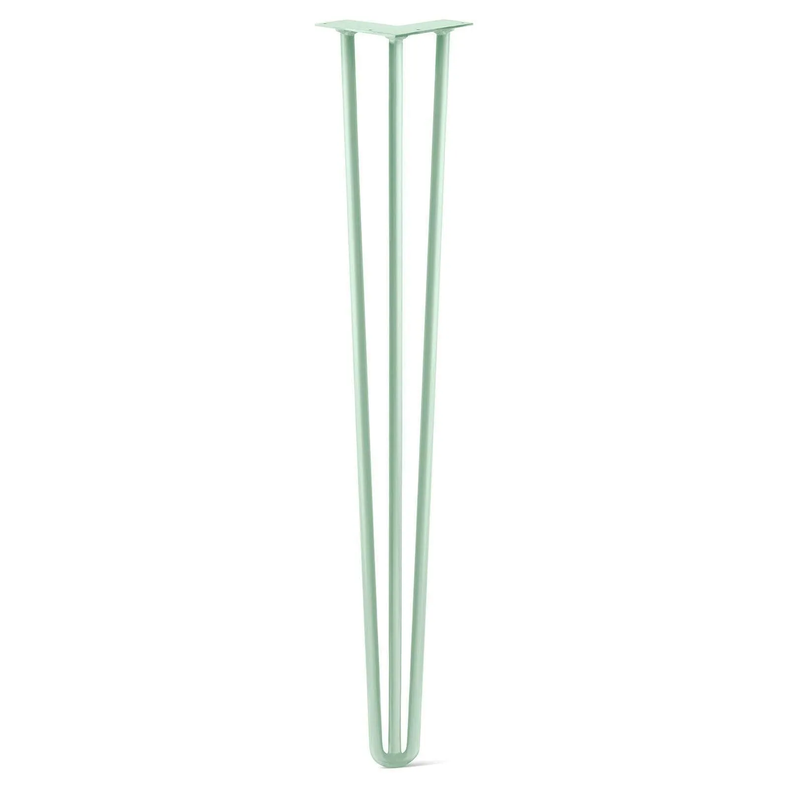 Hairpin Leg (Sold Separately), 3-Rod Design - Mint Powder Coated Finish