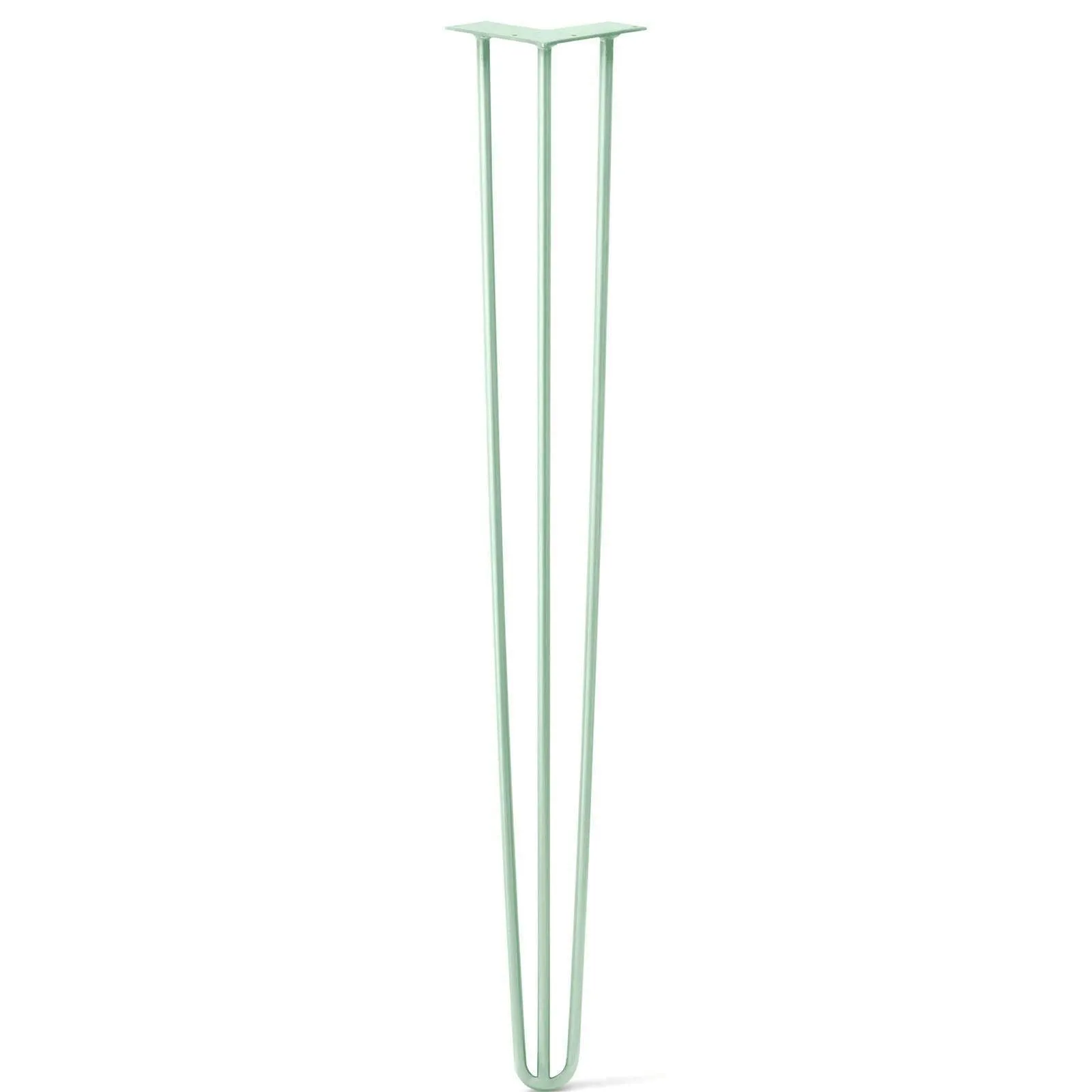 Hairpin Leg (Sold Separately), 3-Rod Design - Mint Powder Coated Finish