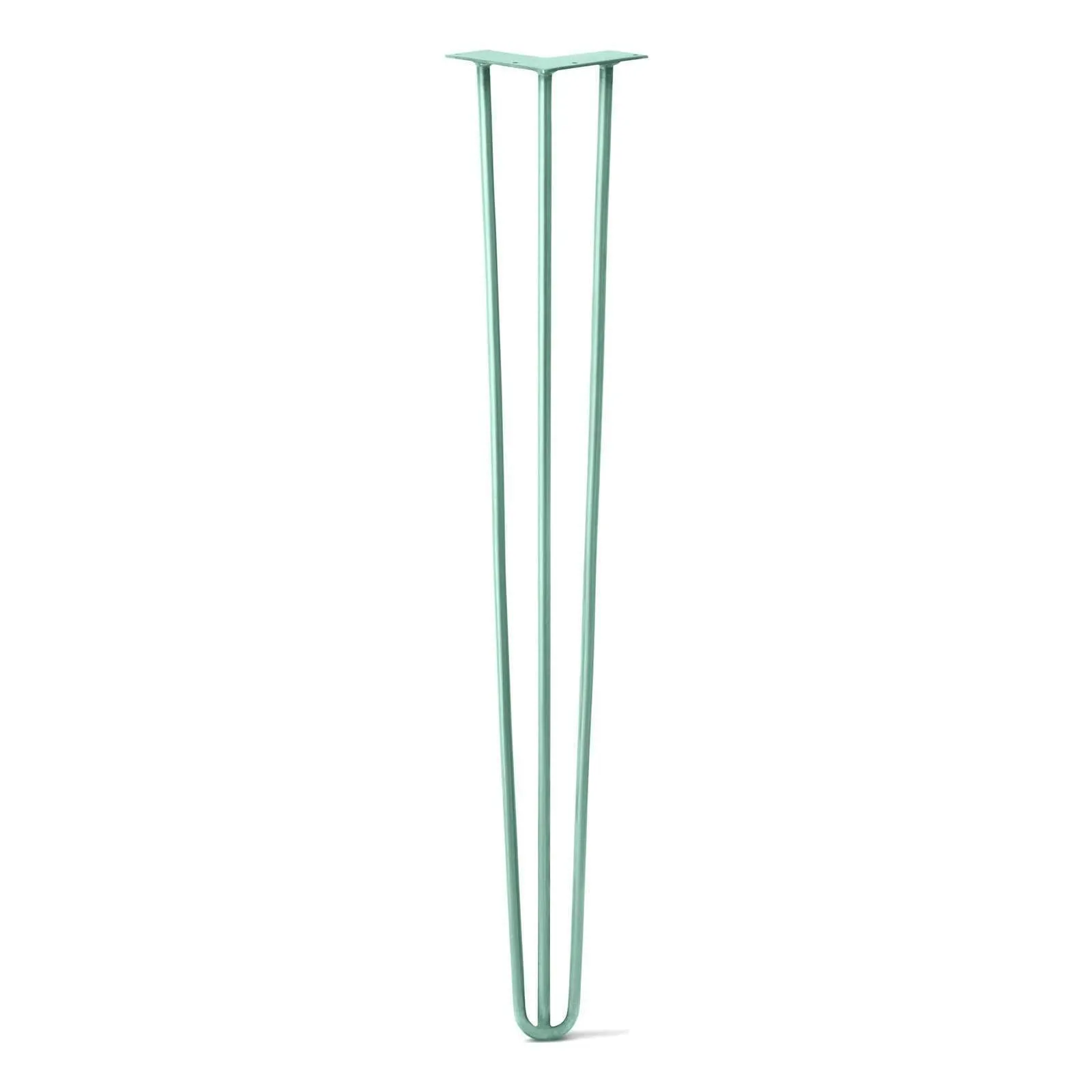 Hairpin Leg (Sold Separately), 3-Rod Design - Turquoise Powder Coated Finish