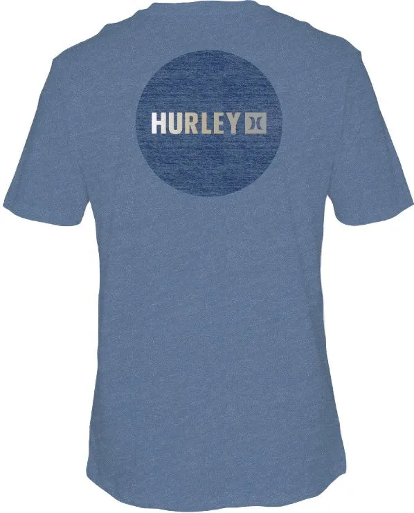 Hurley Mens Everday Circle Gradient Shoreline Heather Tshirt