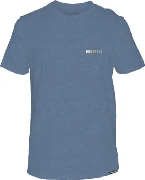 Hurley Mens Everday Circle Gradient Shoreline Heather Tshirt