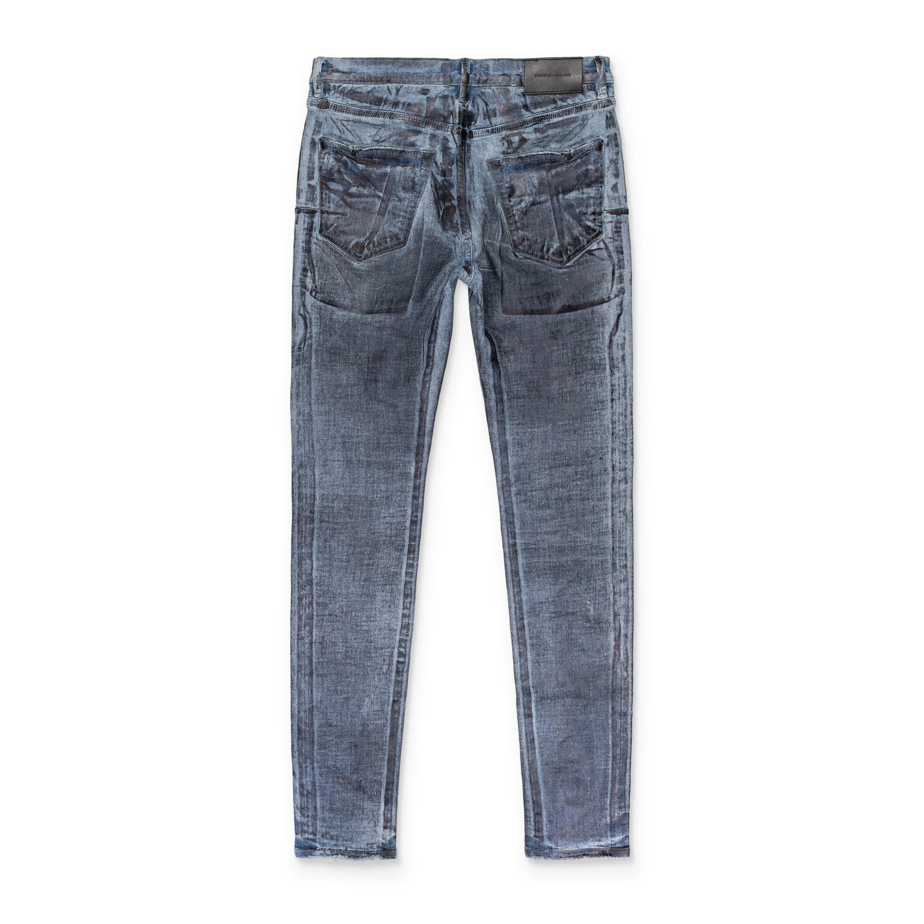 INDIGO X RAY WITH FOIL Black SKINNY JEANS